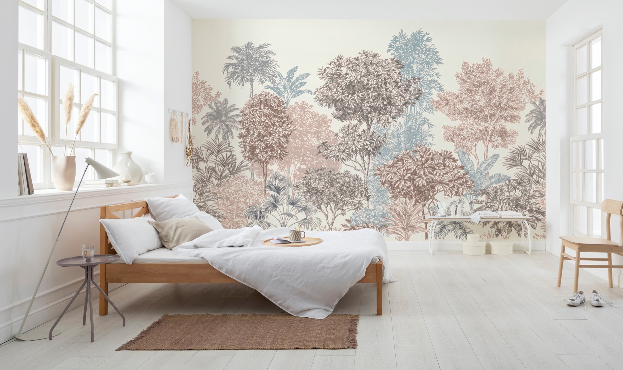 Komar Vliestapete »Digitaldruck Vlies -  Painted Trees - Größe 400 x 280 cm« bedruckt glatt Wohnzimmer, Schlafzimmer