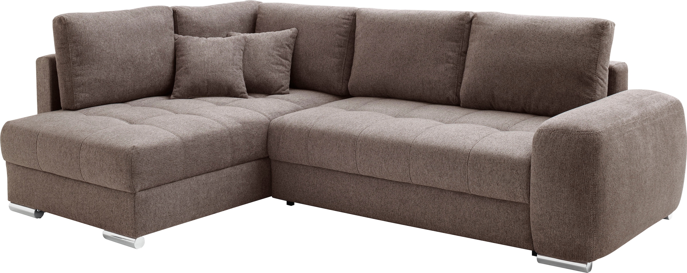 Mr. Couch Ecksofa »Mykonos, L-Form, Dauerschläfer« mit DuraSpring-Taschenfederkern bis 140 kg belastbar