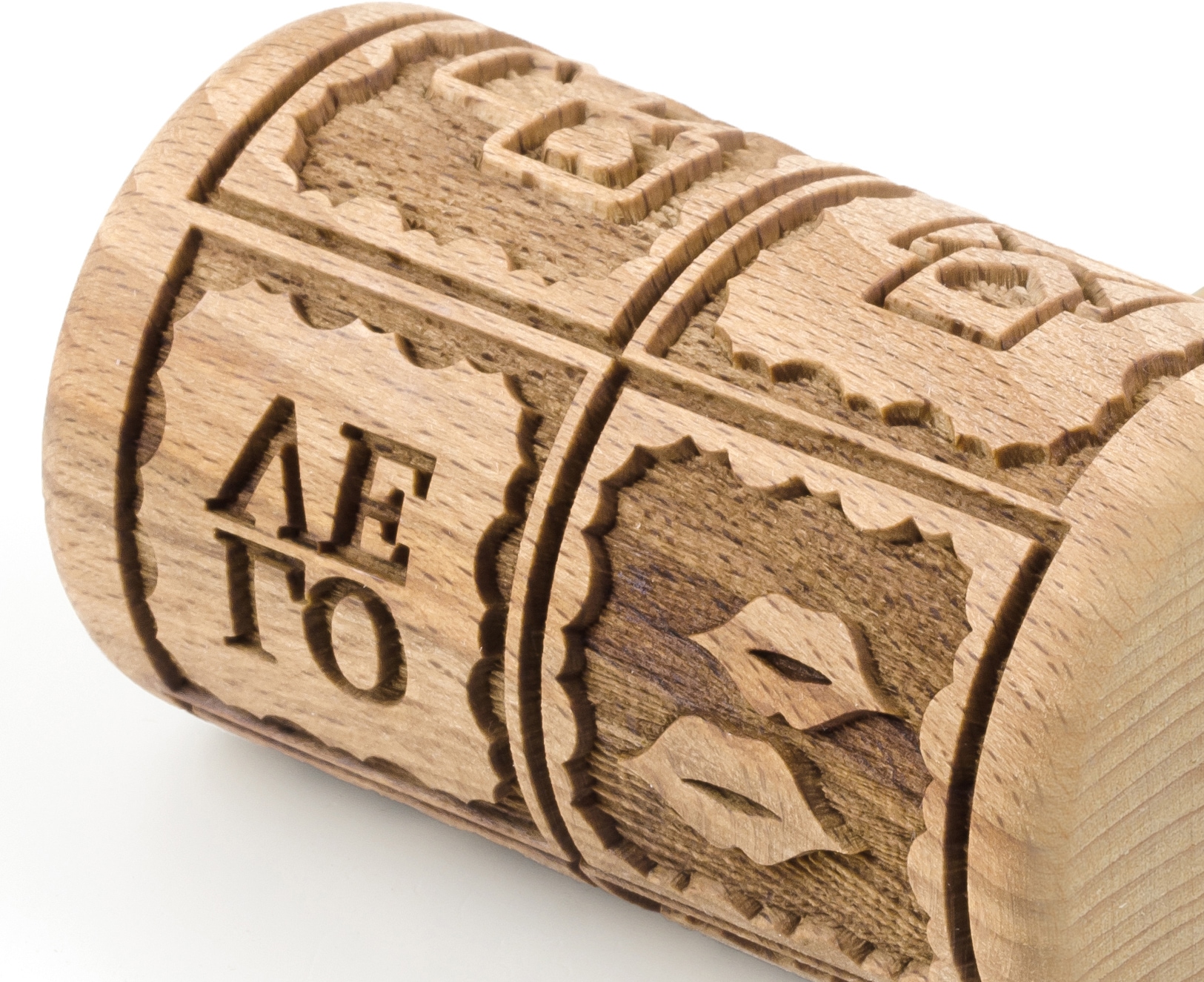 folkroll Teigroller »3D-Motiv-Teigrolle« Love Message