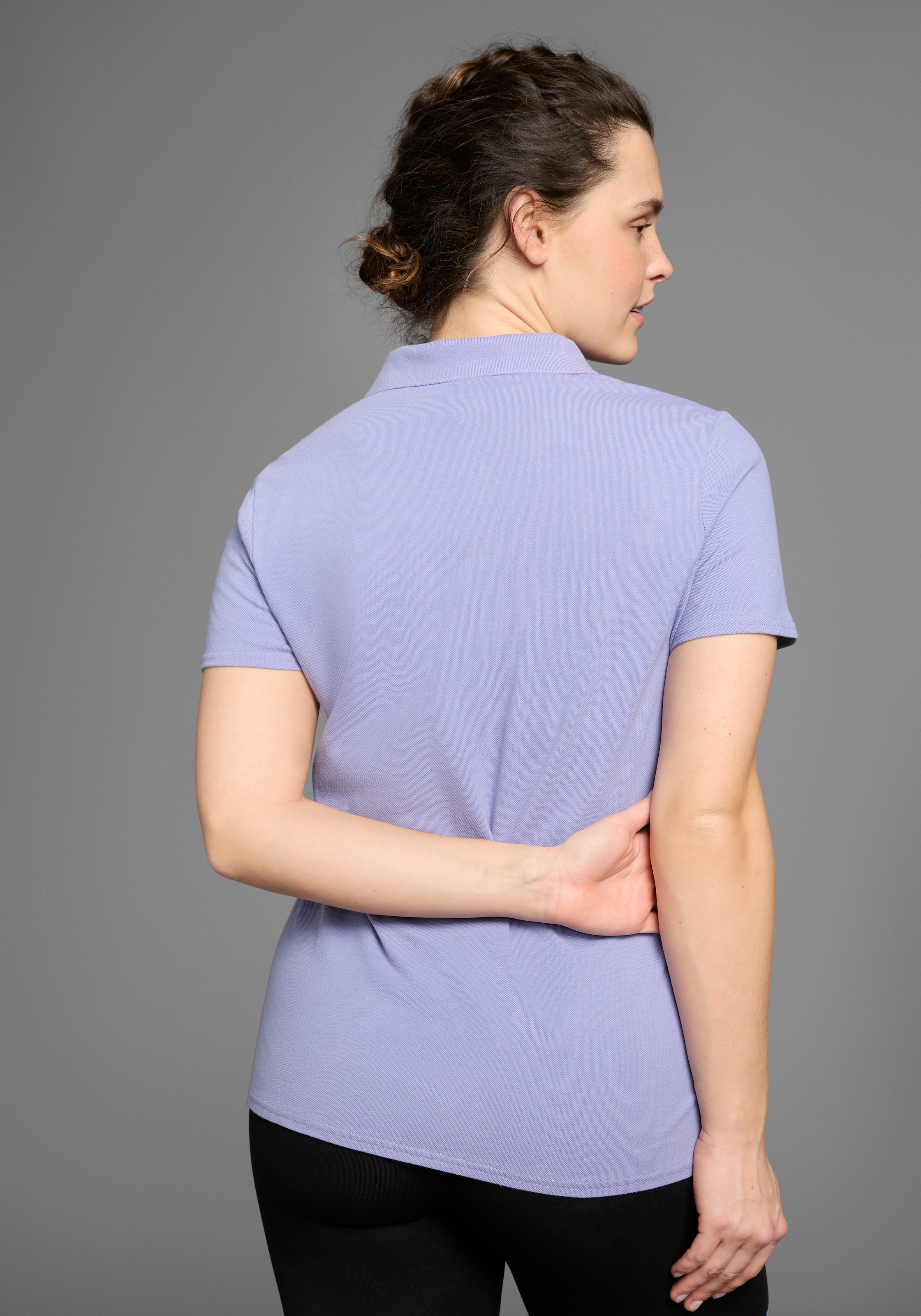 KangaROOS Poloshirt Kurzarm,  unifarben,  Polokragen,  aus Baumwolle, große Größen