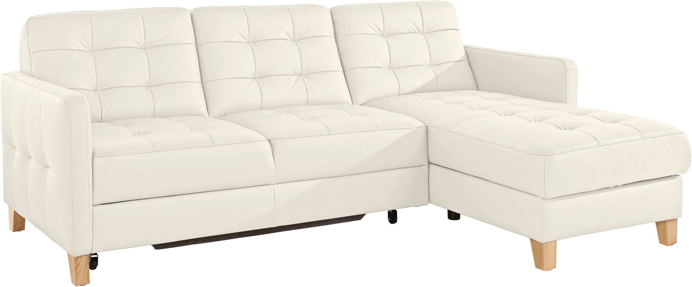 exxpo - sofa fashion Ecksofa »Elio, kompakt und komfortabel, bequem und zeitloses Design, L-Form«, wahlweise mit Bettfunktion
