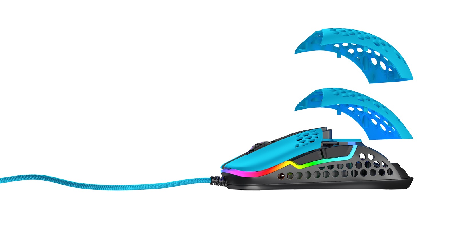 Cherry Xtrfy Gaming-Maus »M42 RGB«, kabelgebunden, ultraleichte Gaming-Maus
