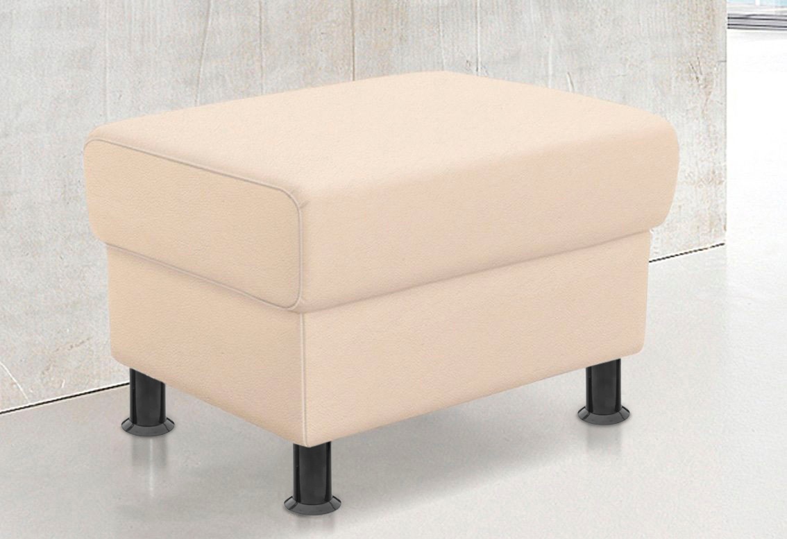 TRENDMANUFAKTUR Hocker »Rondo, Polsterhocker zur Serie, Breite 67 cm, Füße günstig online kaufen