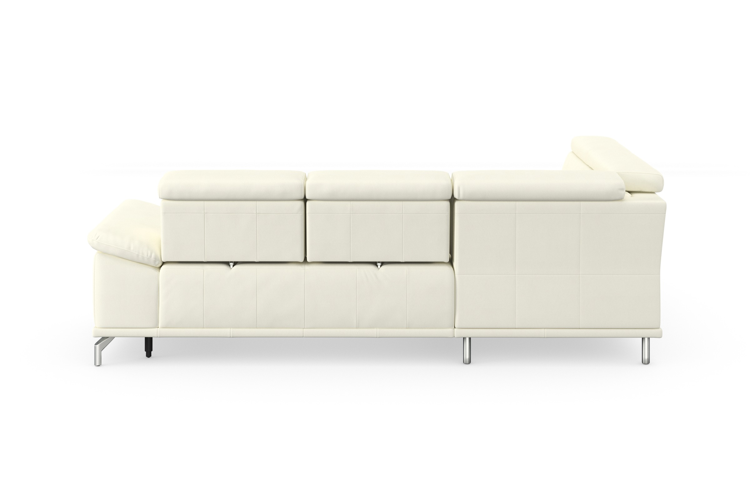 sit&more Ecksofa »Cabrio L-Form, mit Sitztiefenverstellung, Arm- und Kopfteilverstellung«, 3 Nierenkissen, Federkern, optional Bettfunktion und Stauraum