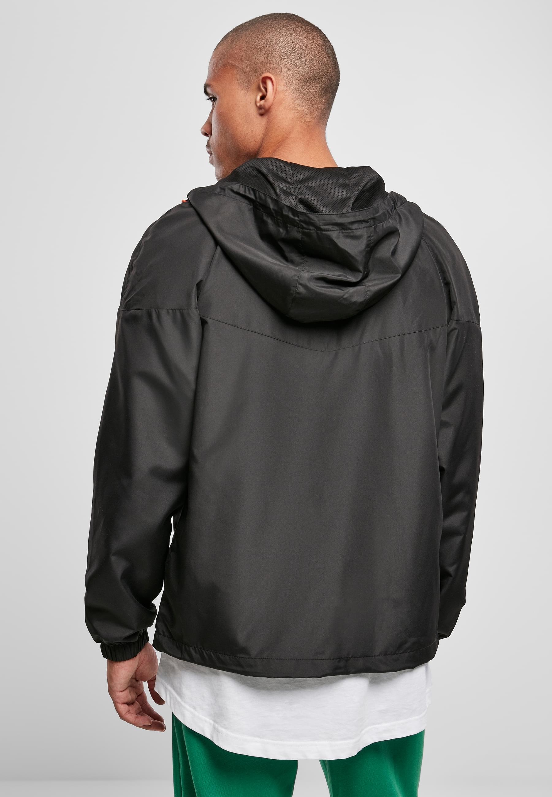 URBAN CLASSICS Allwetterjacke »Urban Classics Herren Recycled Windrunner« 1 Stk. tlg. mit Kapuze