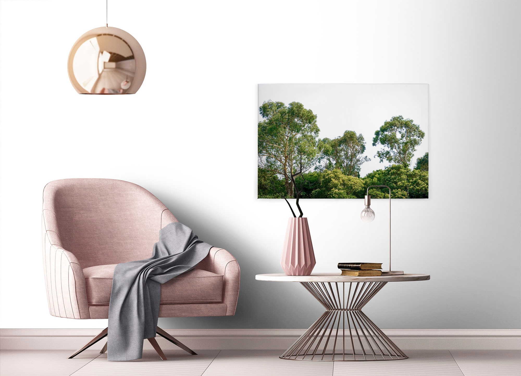 A.S. Création Leinwandbild »Treetop«, Kunst-Wald-Kinder, (1 St.), Baumkronen Keilrahmen Wald Leinwand-Bild Wohnzimmer modern Wandbild