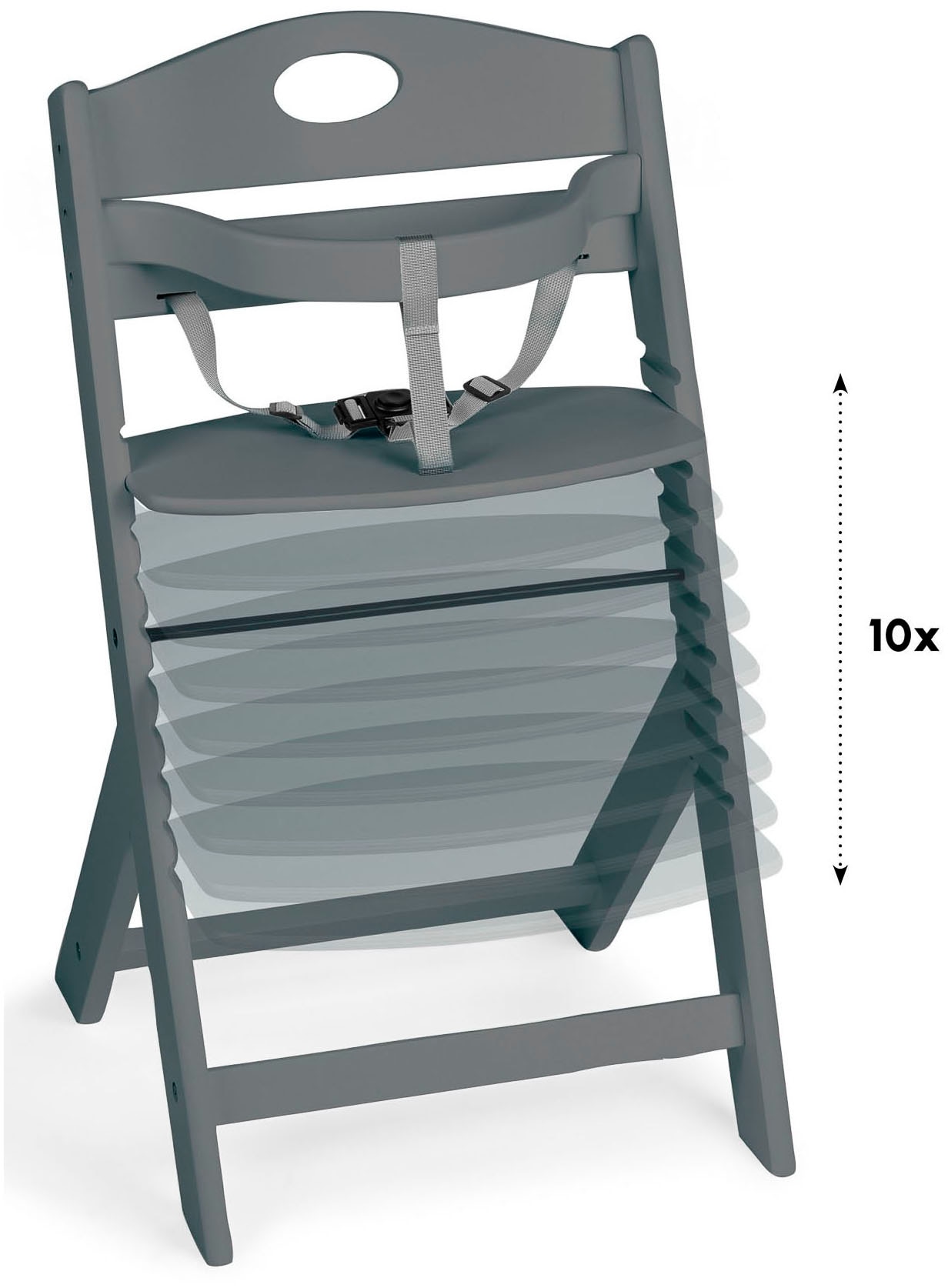 BabyGo Hochstuhl »Family, grey« ()