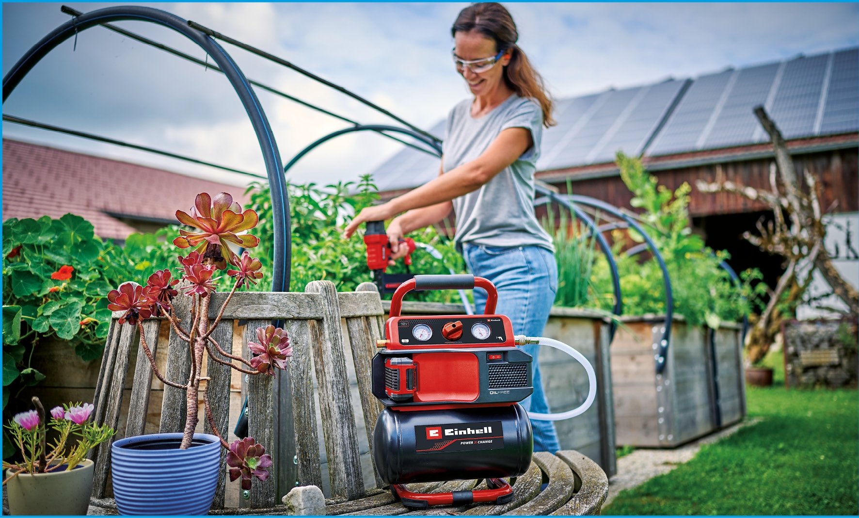 Einhell Kompressor »Akku-Kompressor TE-AC 18/75 Li OF-Solo« ohne Akku und Ladegerät