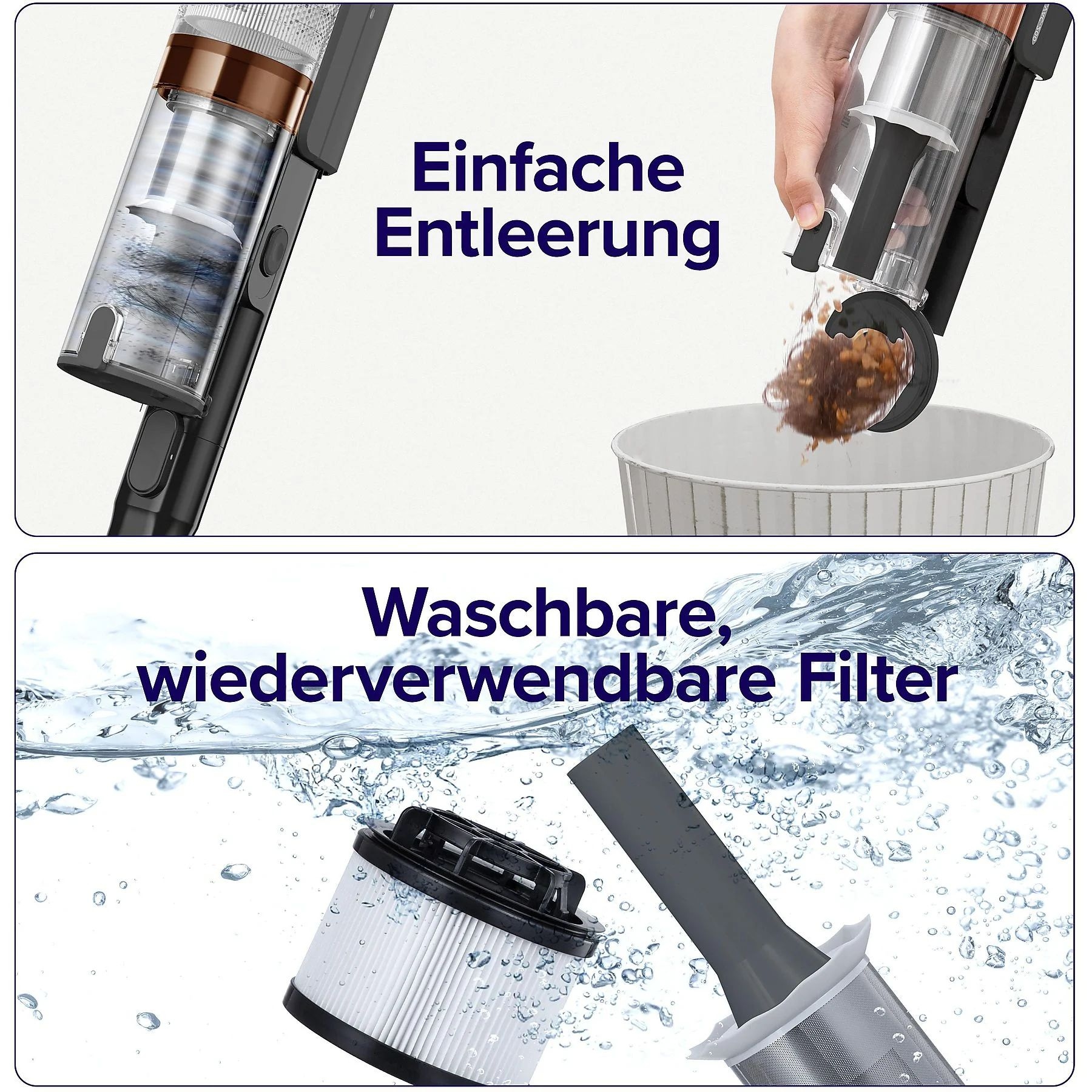 Levoit Akku-Bodenstaubsauger »LVAC-200« 99,9% Filtration, Anti-Tangle, bis zu 50 Minuten