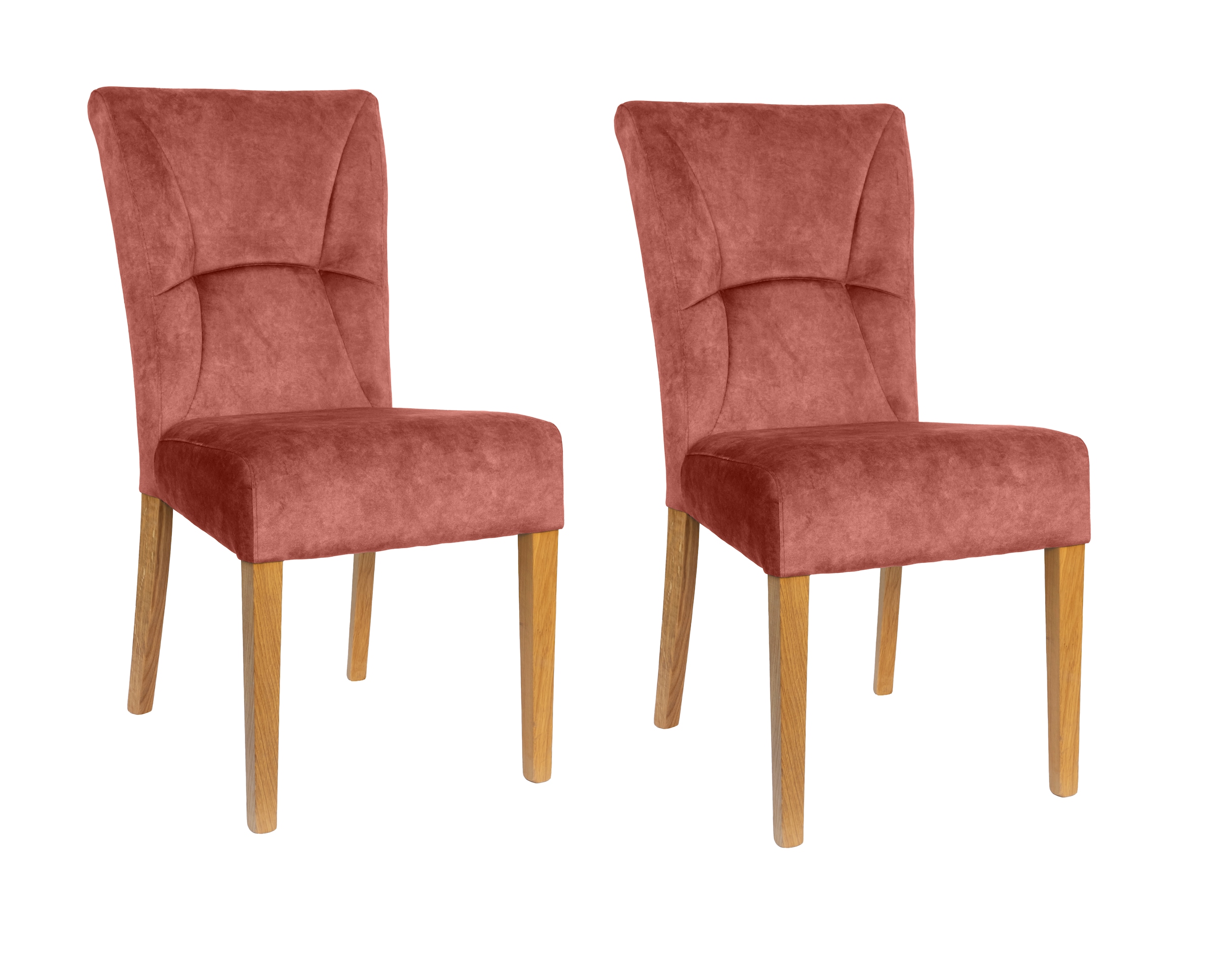 Home affaire 4-Fußstuhl »Henry« (Set) 2 Stk. Samtvelours Sitz und Rücken ge günstig online kaufen