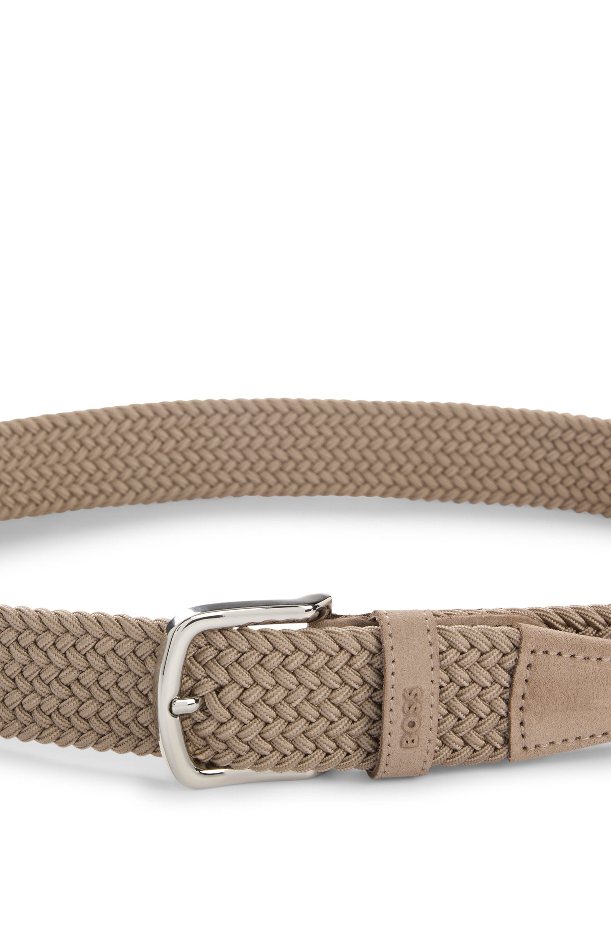 BOSS Ledergürtel »Sash-WnE-Sd_Sz35«, mit Flechtdesign