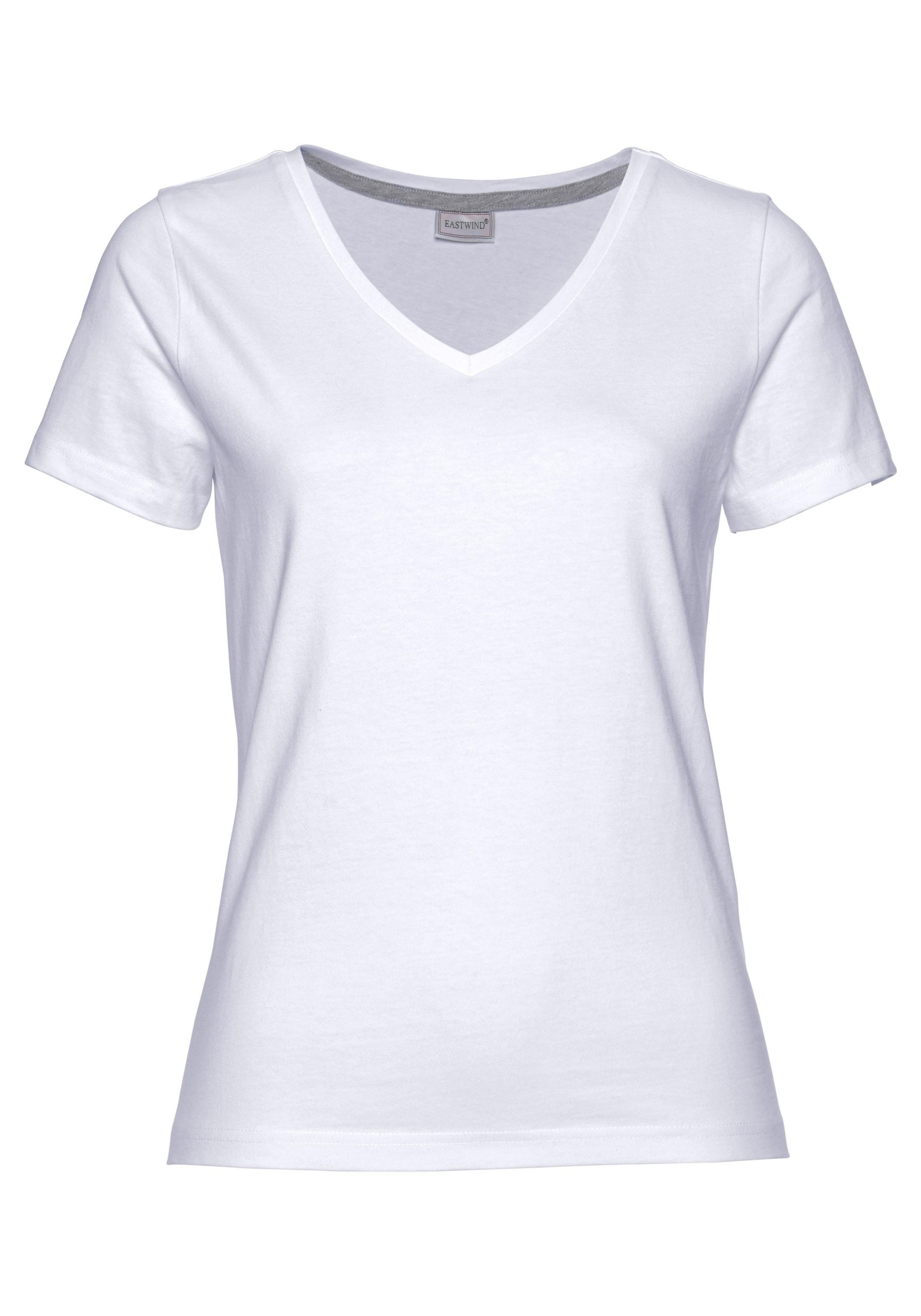 Eastwind T-Shirt, (Packung, 3 tlg., 3er-Pack), Kurzarm, figurumspielend, aus Baumwolle, im 3er-Pack