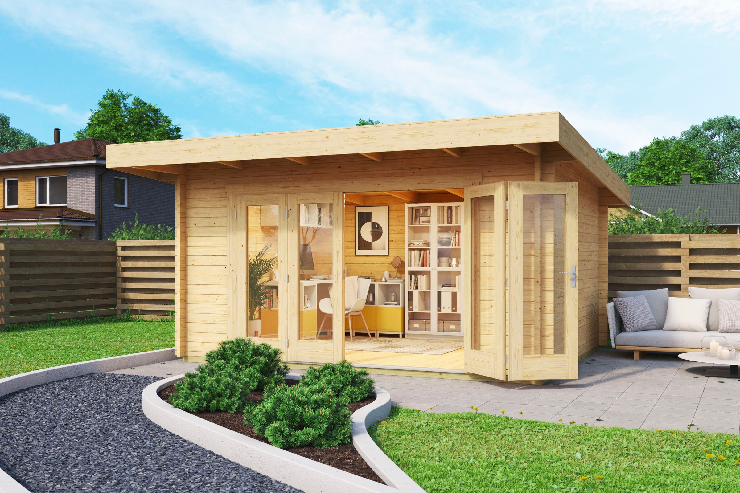 LASITA MAJA Gartenhaus »SUSSEX«, (Set, inkl. Fussbodenbretter zum verlegen)
