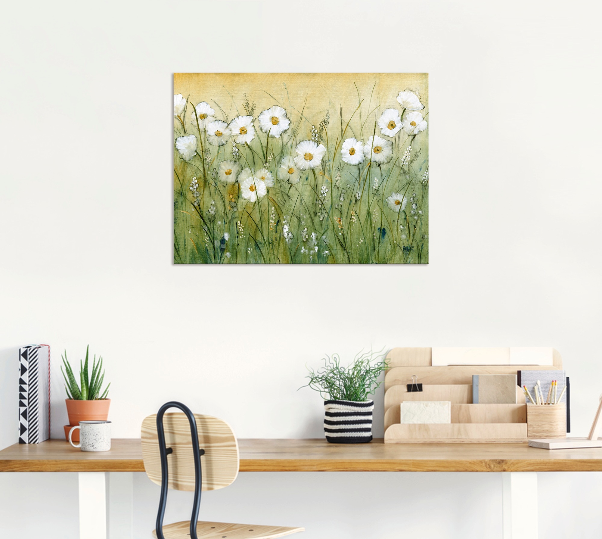 Artland Wandbild »Gänseblümchenfrühling II«, Blumen, (1 St.), als Alubild, Outdoorbild, Leinwandbild, Poster, Wandaufkleber