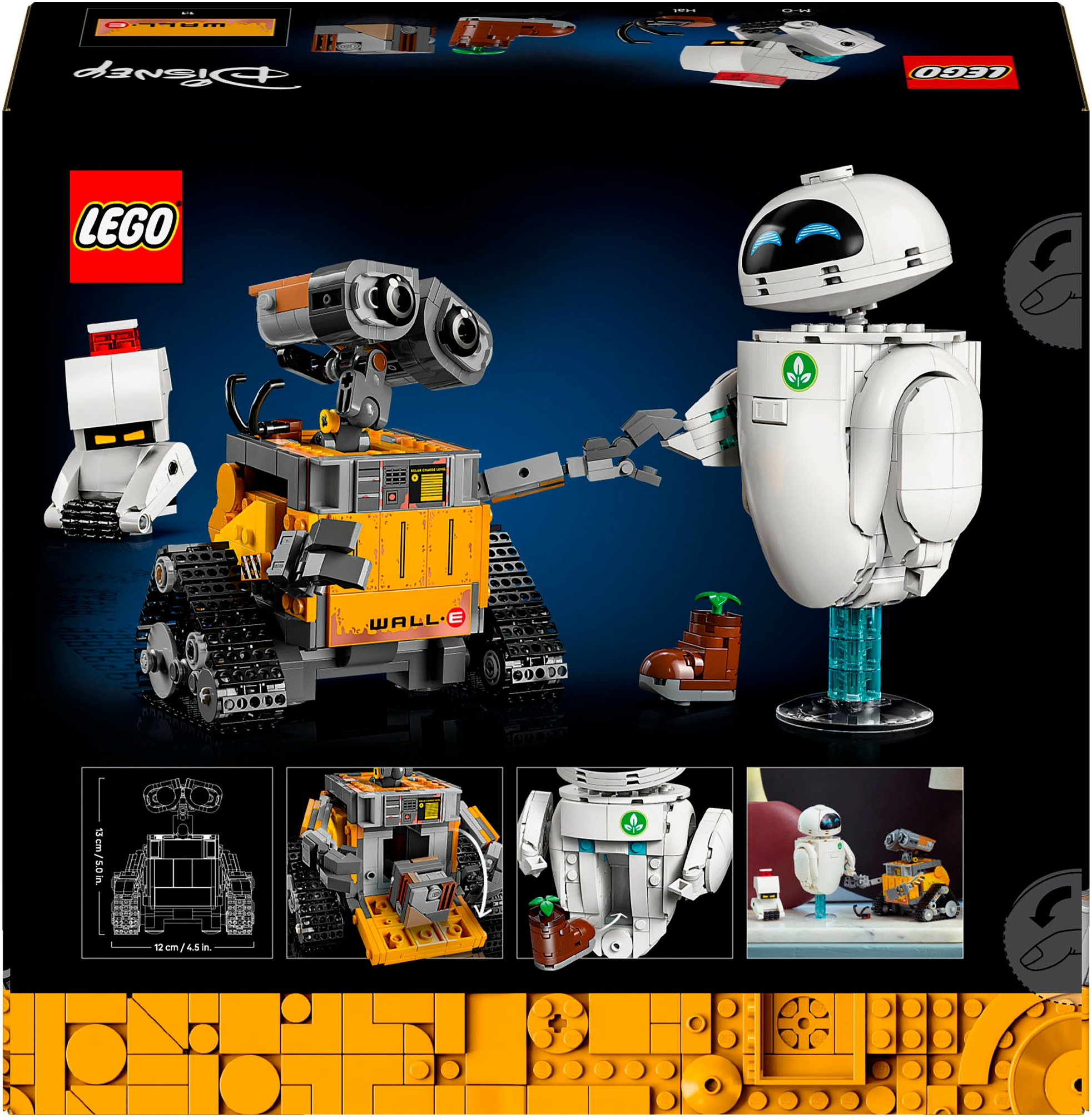 LEGO® Konstruktionsspielsteine »WALL-E und EVE (43279), LEGO Disney Pixar«, (811 St.), Made in Europe