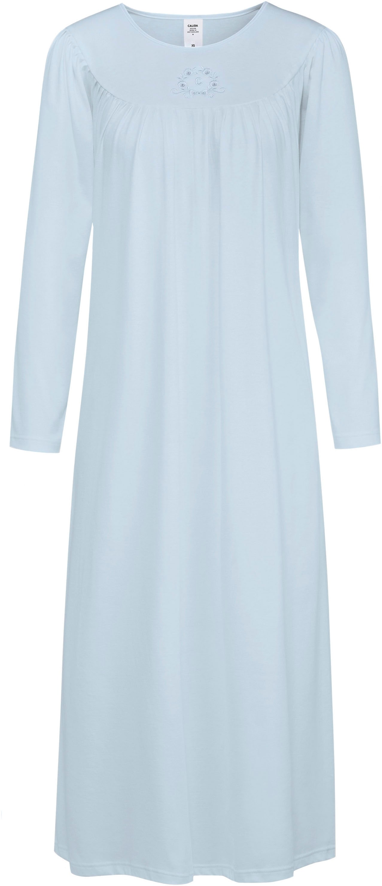 CALIDA Nachthemd »Soft Cotton«, Raglanärmeln, Langarm, Interlock-Qualität, Rundhals, feminin
