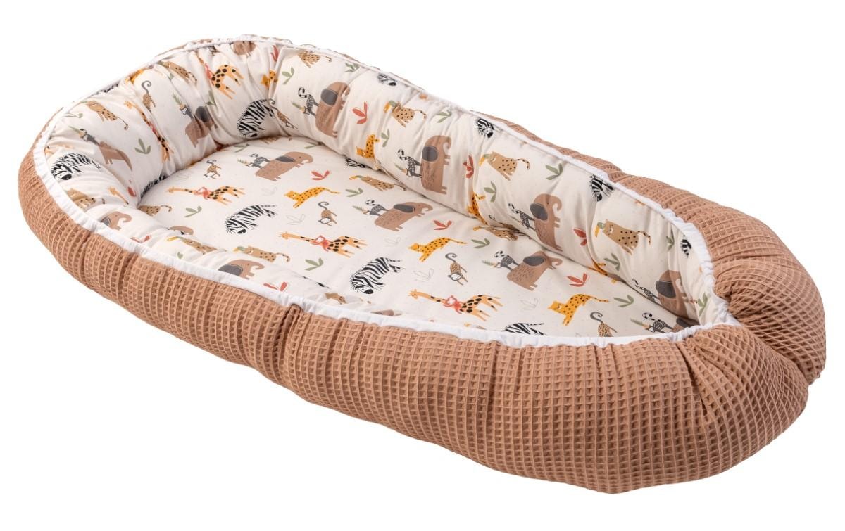 ULLENBOOM ® Bettnestchen »Waffelpiqué Sand Savanne 55 x 95 cm«