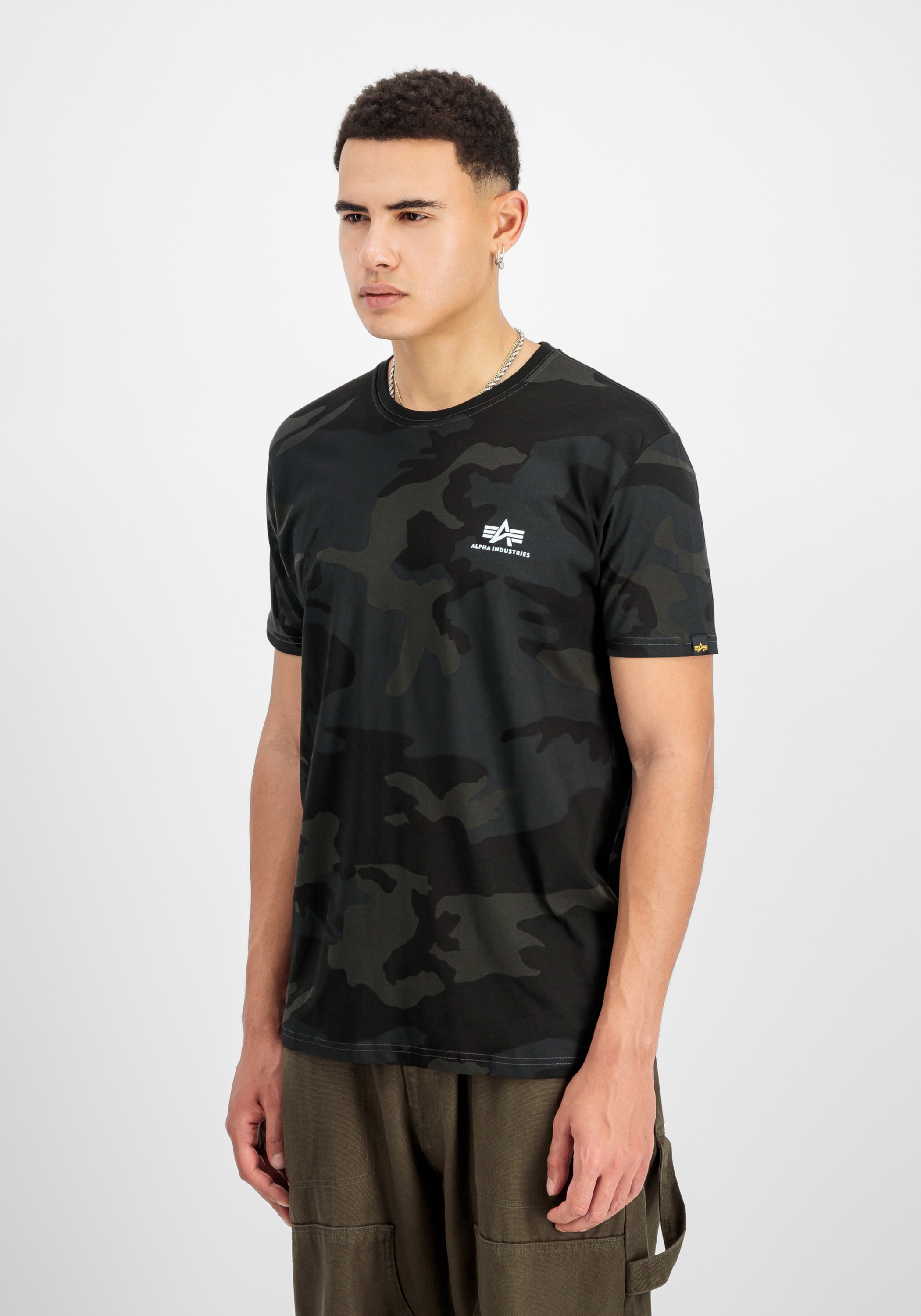 Alpha Industries T-Shirt »Alpha Industries Men - T-Shirts Backprint T-Shirt Camo«