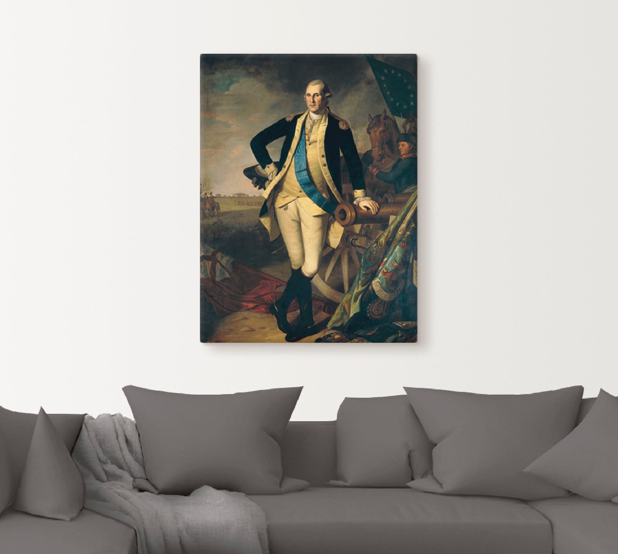 Artland Wandbild »George Washington in Princeton. 1779«, Menschen, (1 St.), als Leinwandbild, Wandaufkleber oder Poster in versch. Größen