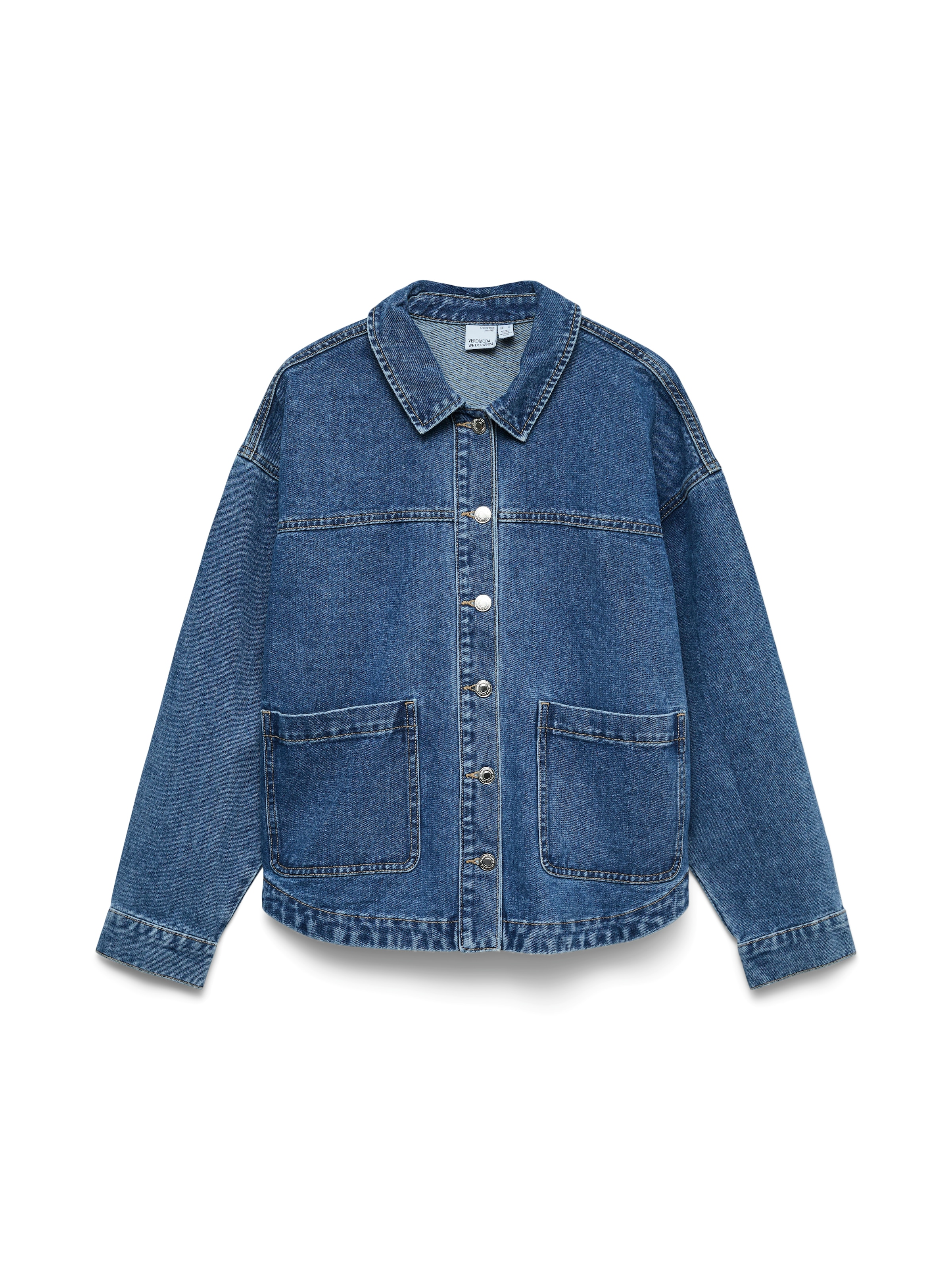 Vero Moda Jeansjacke »VMJAMIE LS DENIM SHACKET MIX NOOS« Baumwollmischung