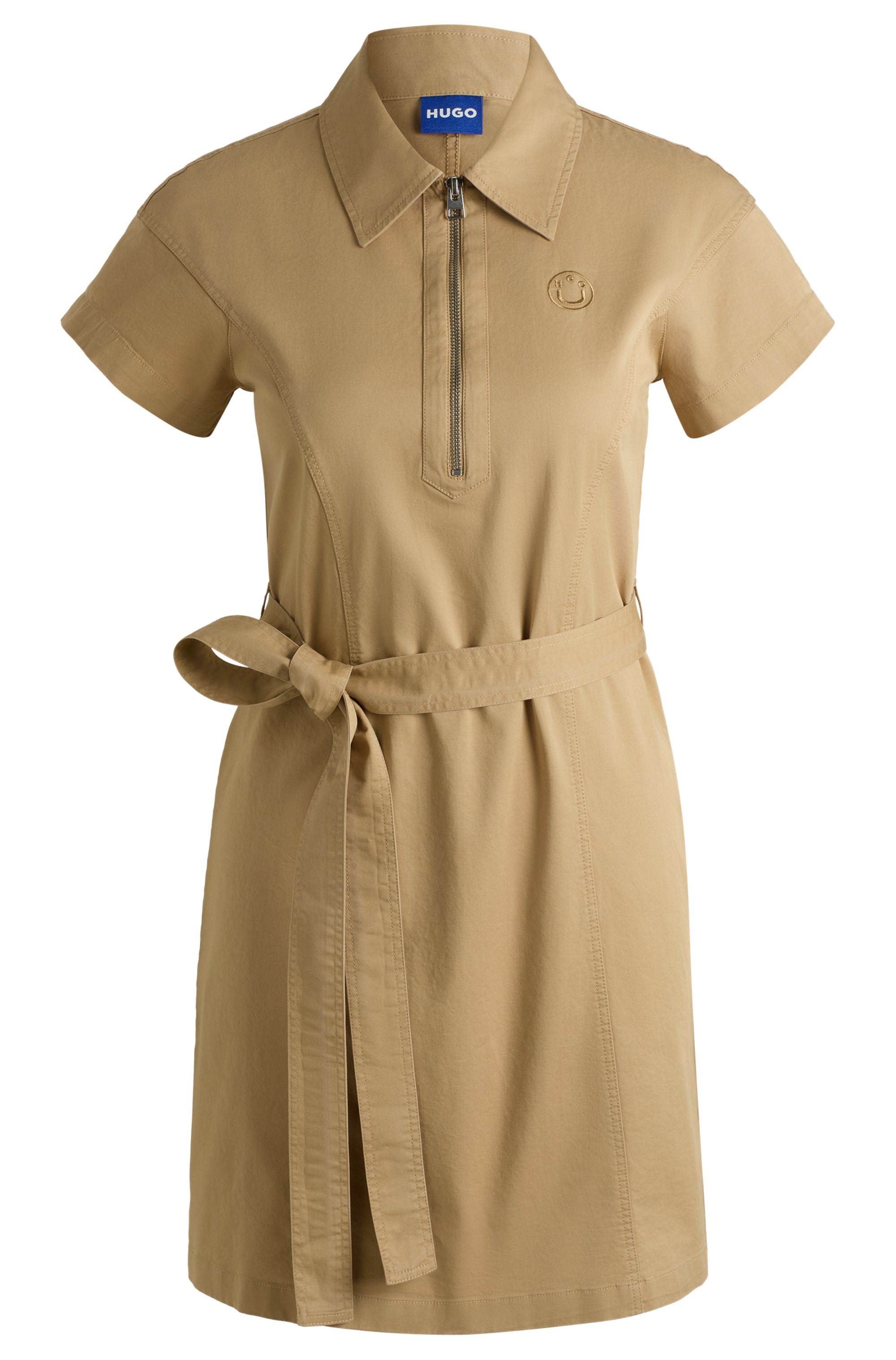 HUGO Blue Blusenkleid »Kerami«, mit Zipper Detail