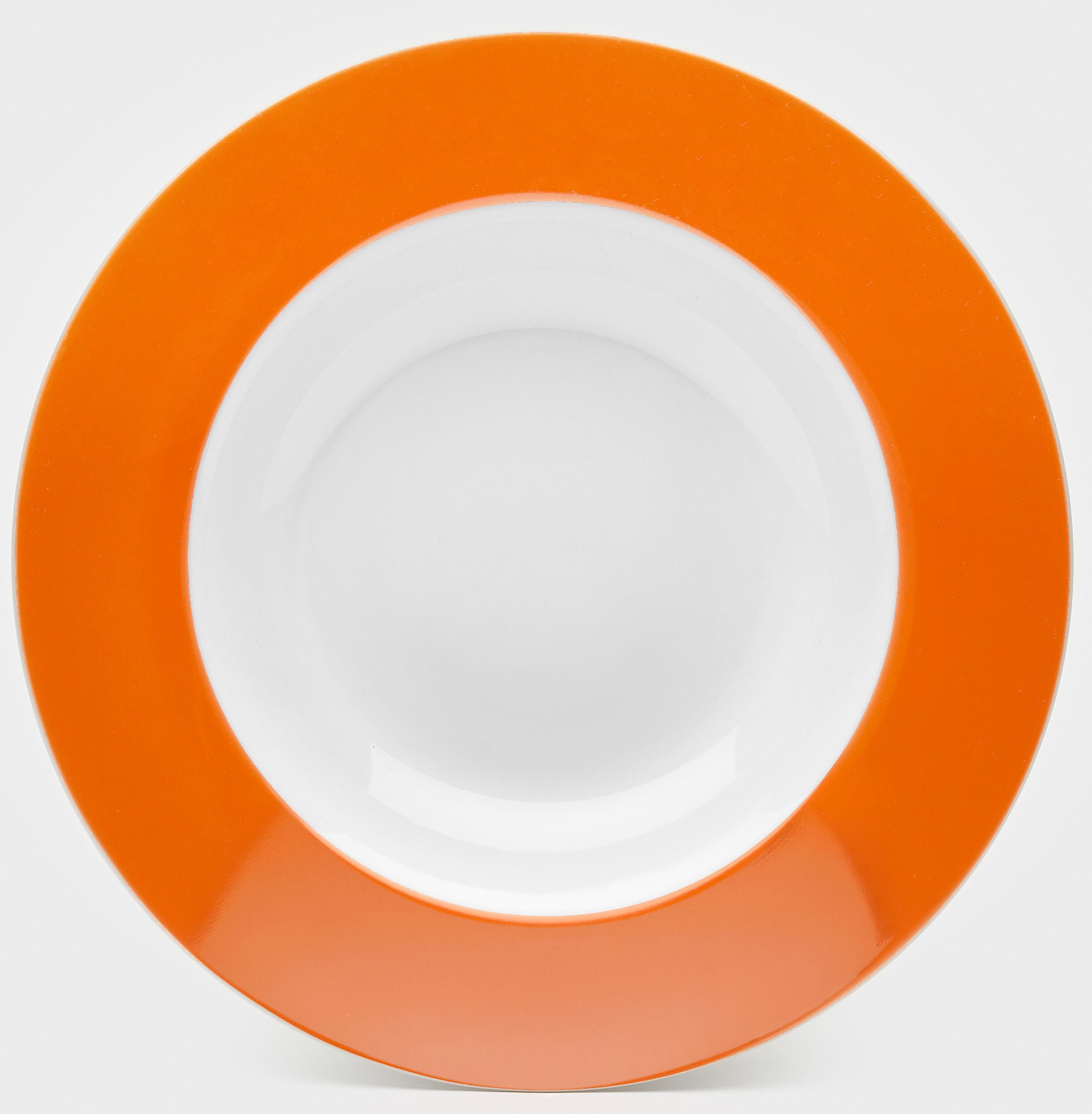 van Well Suppenteller »Vario«, (Set, 6 St., 6 Suppenteller Ø 21,5cm), Porzellan, spülmaschinen- und mikrowellengeeignet, Ø 21,5 cm