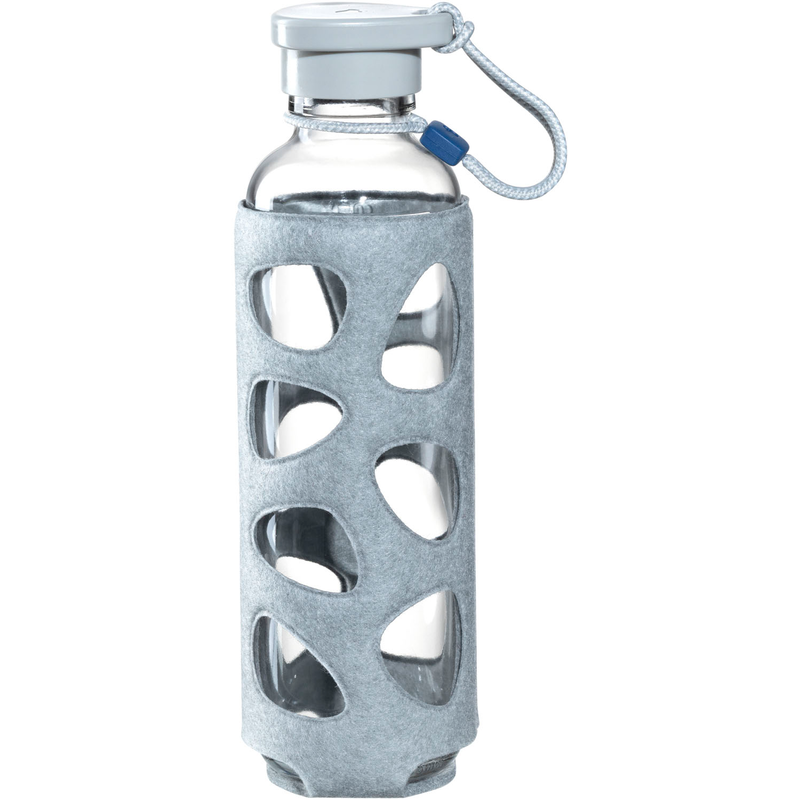 LEONARDO Trinkflasche »IN GIRO« 100% dicht auch bei kohlensäurehaltigen Getränken grau 560 ml
