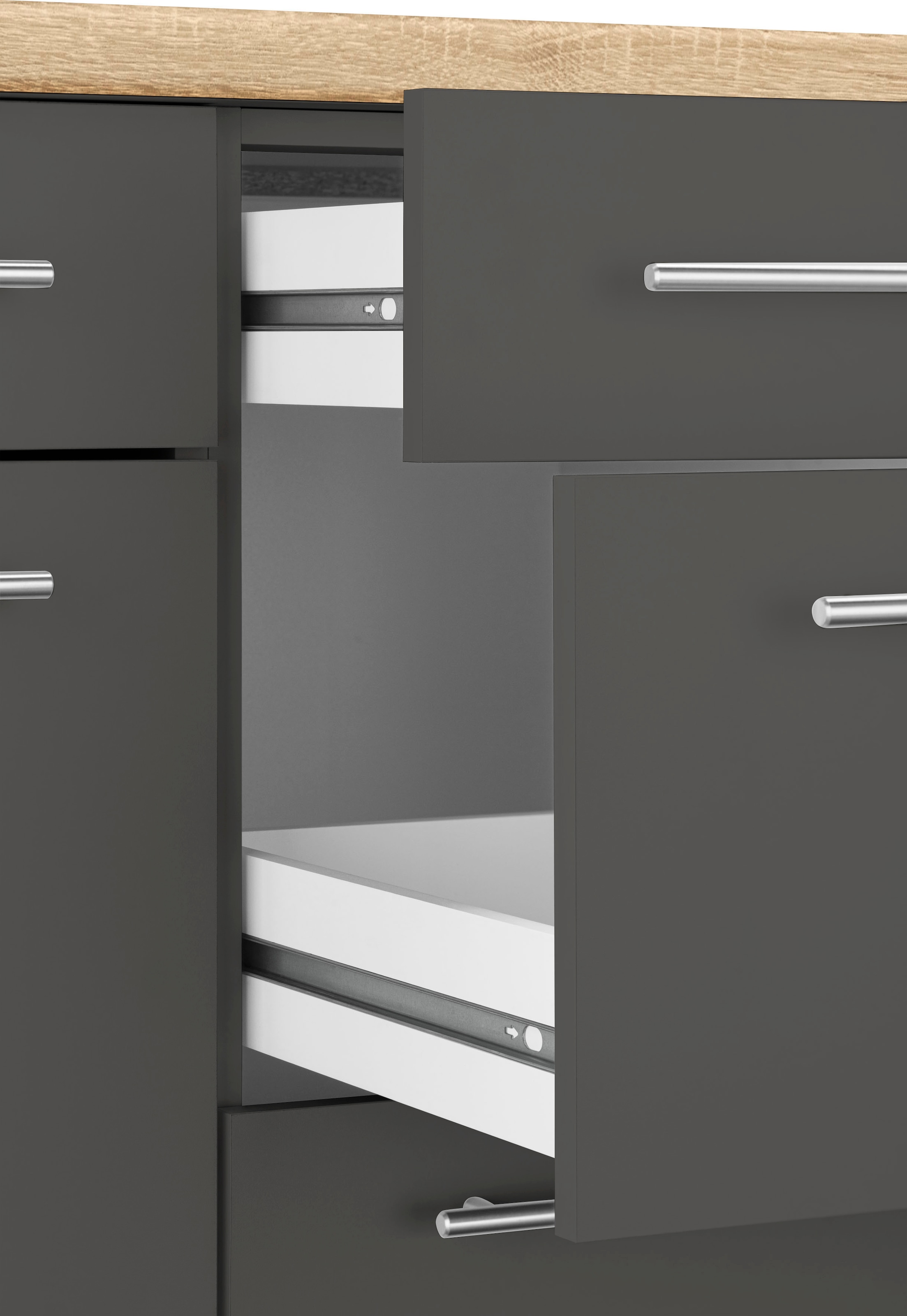 wiho Küchen Winkelküche »Unna« ohne E-Geräte, Stellbreite 220 x 170 cm