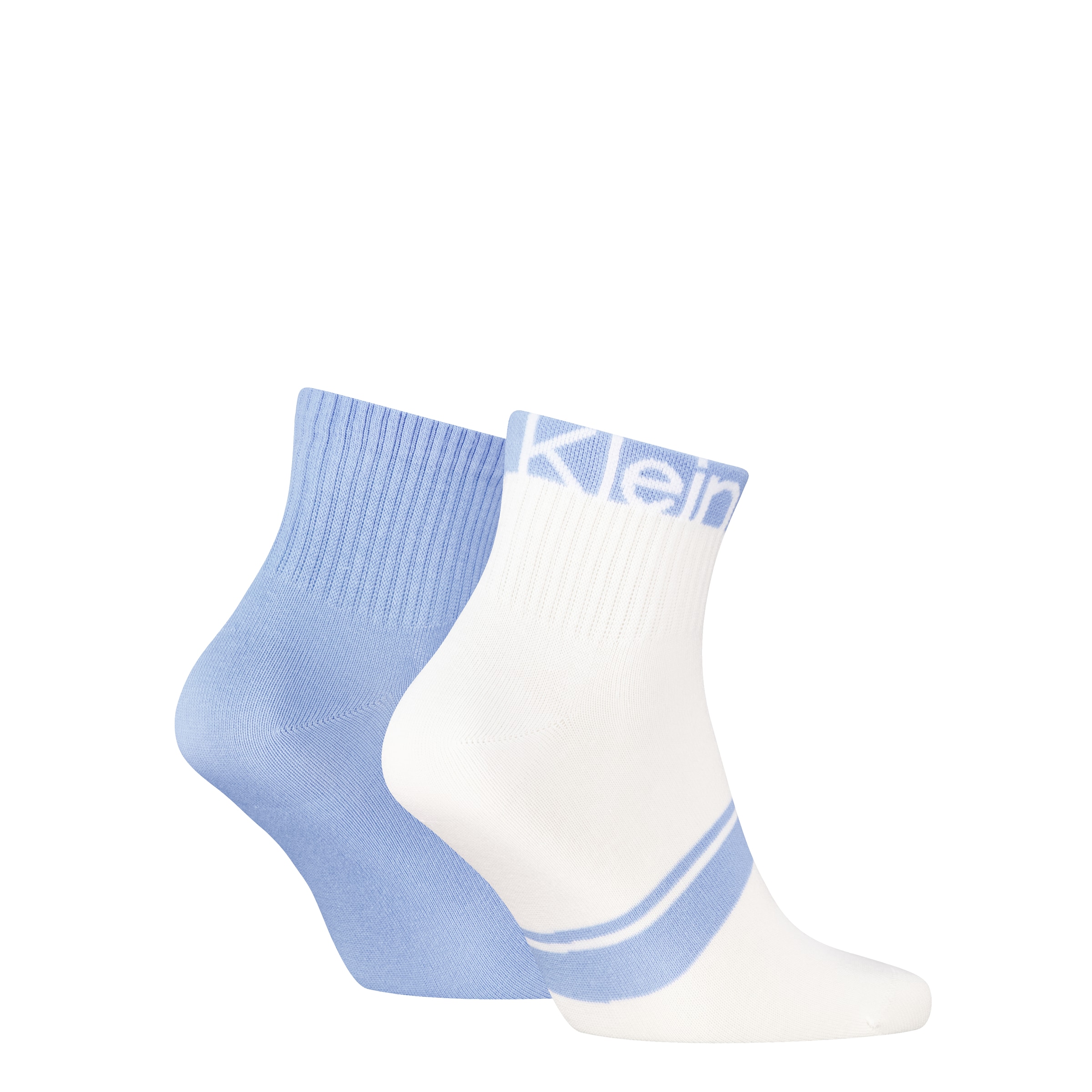 Calvin Klein Kurzsocken »CK MEN QUARTER LOGO STRIPE« 2 Paar,  mit breitem Rippenbündchen, Cotton-Mix