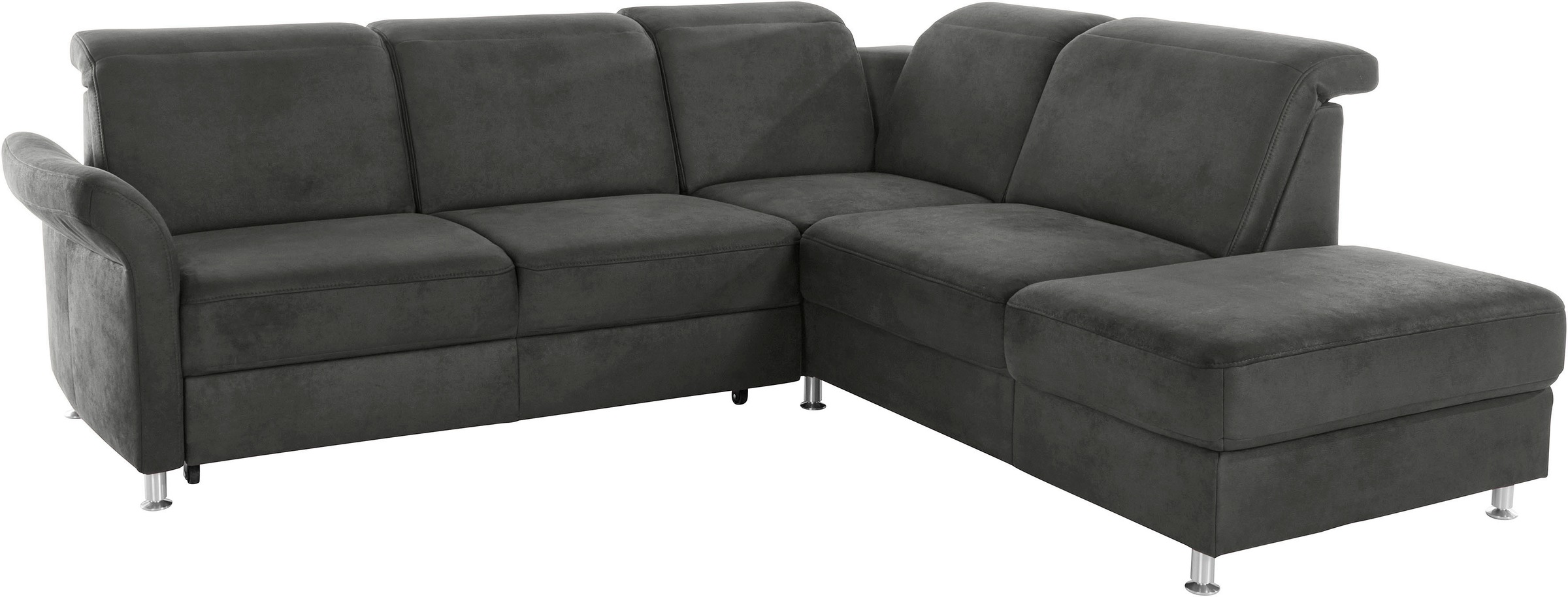 sit&more Ecksofa »Darwin L-Form«, inklusive Federkern, wahlweise mit Kopfteilverstellung, Bettfunktion