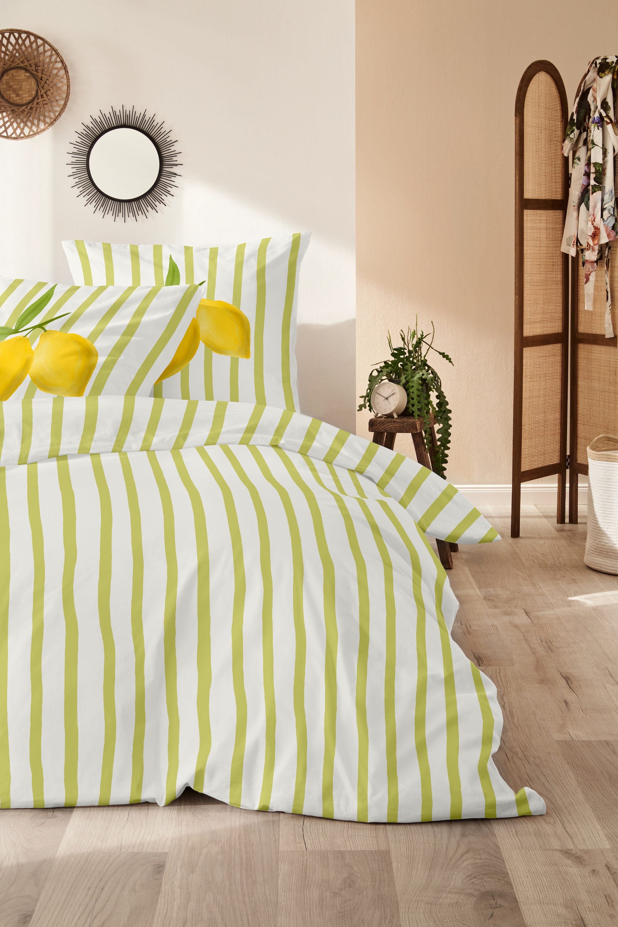 Primera Bettwäsche »Renforce-Bettwäsche Lemon stripes« 2