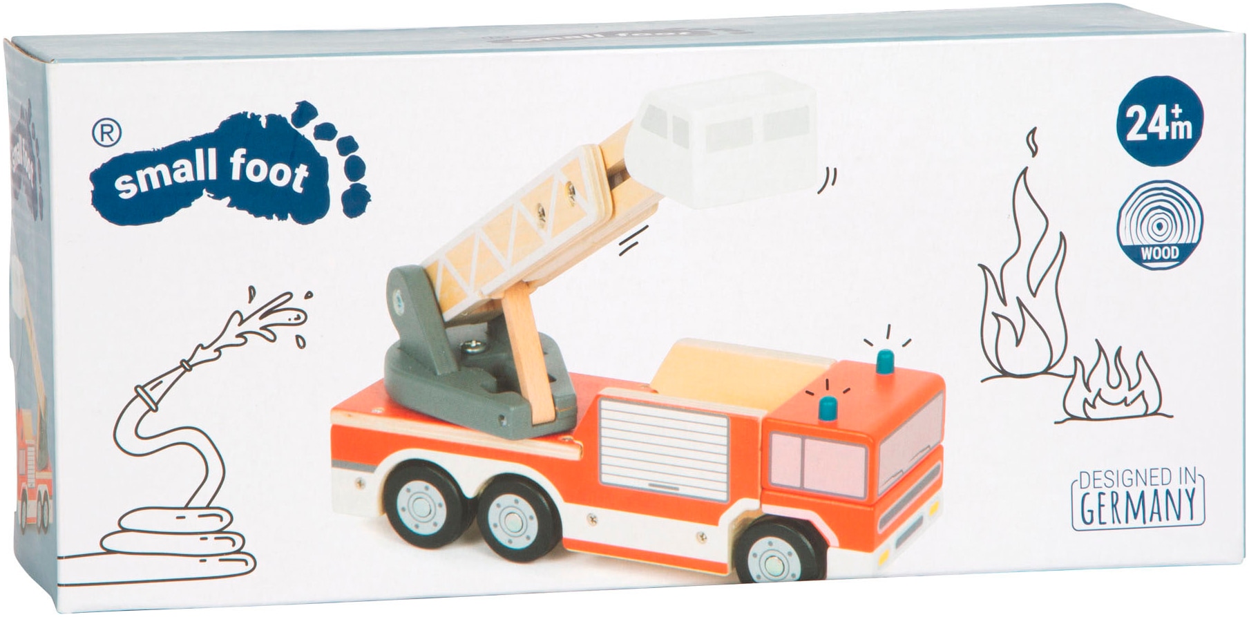 Small Foot Spielzeug-Feuerwehr »Feuerwehr mit Drehleiter«