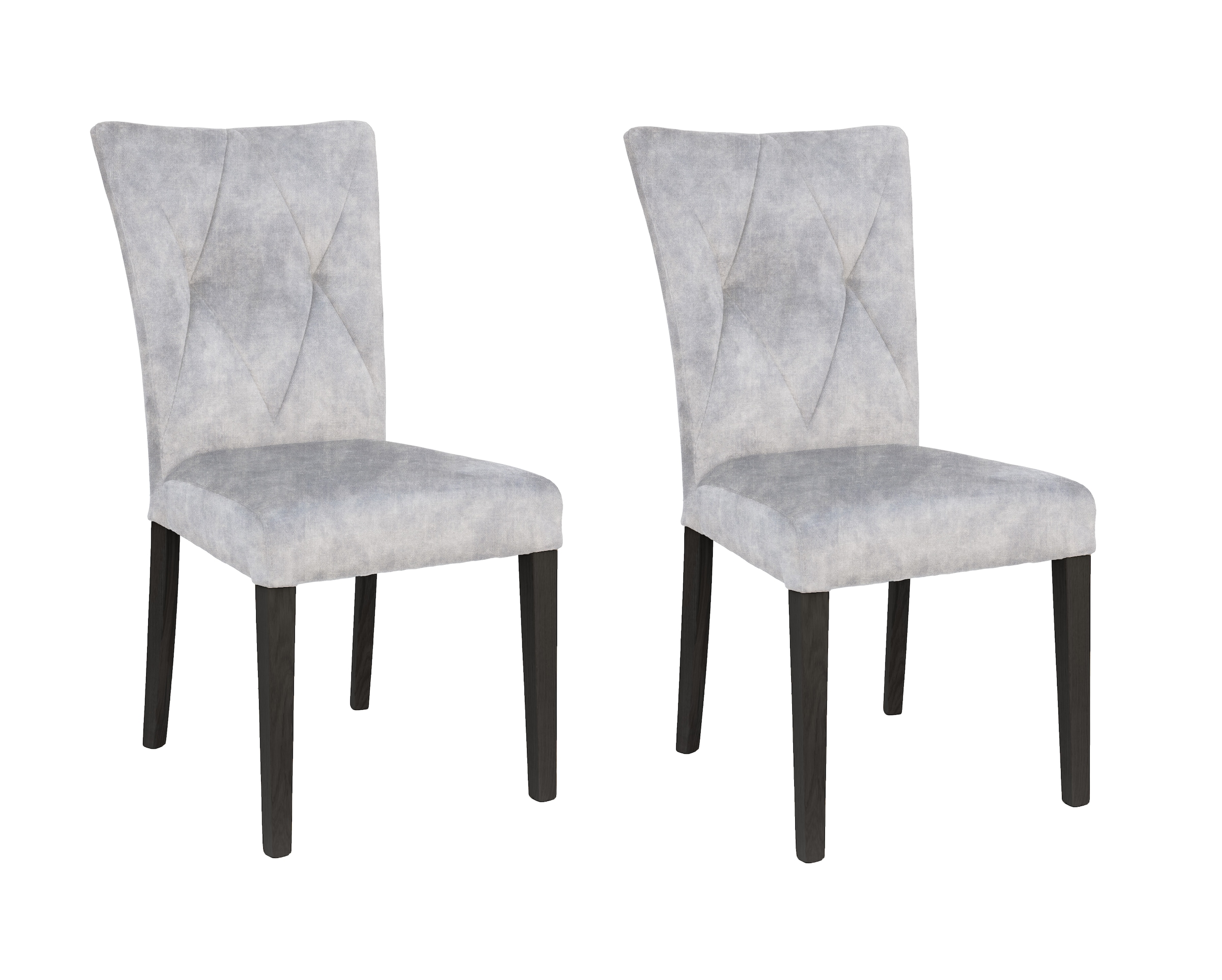 Home affaire 4-Fußstuhl »Diamond«, (Set), 2 St., Samtvelours, Sitz und Ruec günstig online kaufen