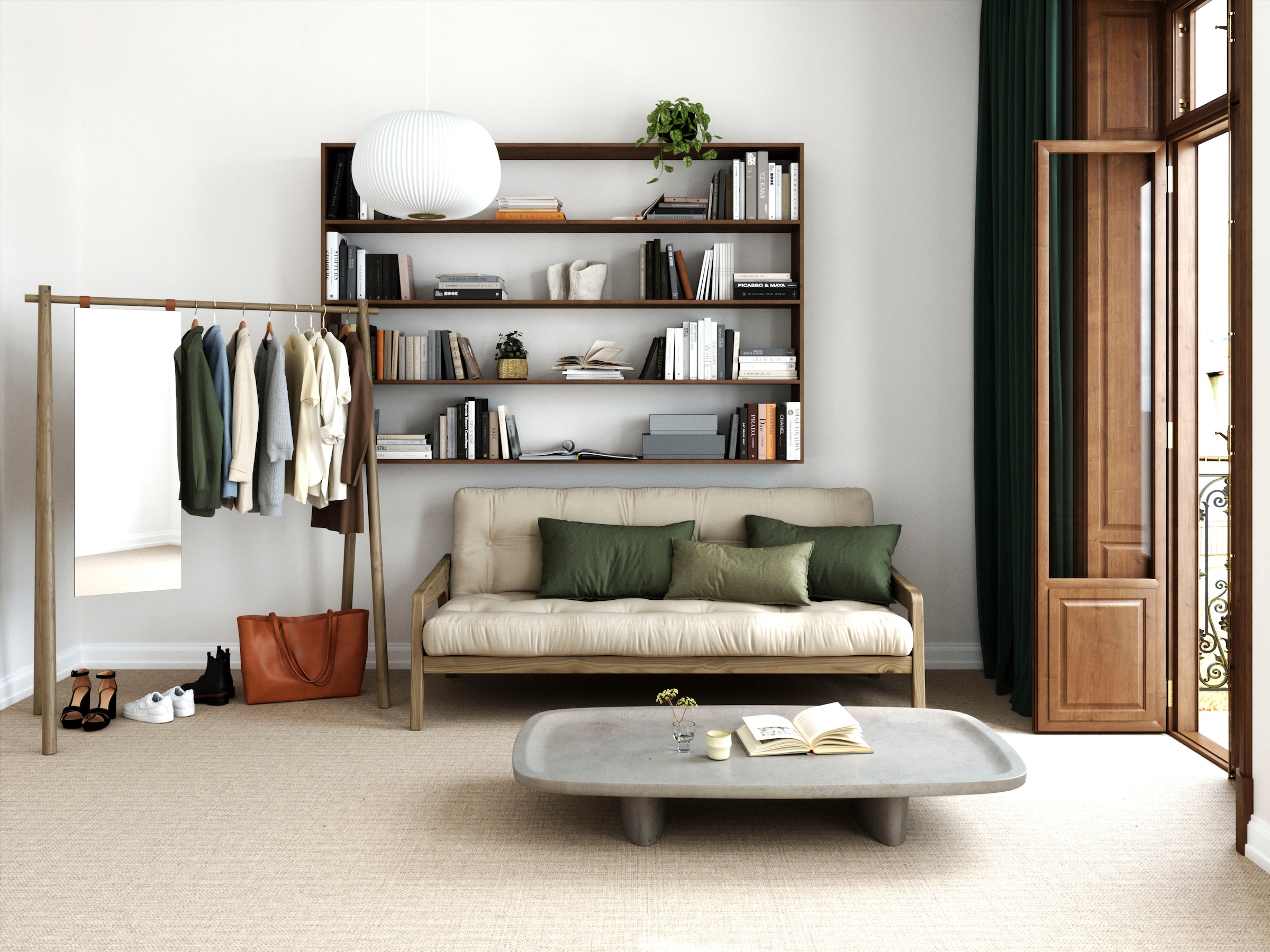 Karup Design Garderobenständer »Hongi«, Aus FSC®-zertifiziertem Kiefernholz, 75 cm breit