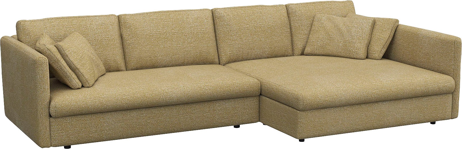 FLEXLUX Ecksofa »Lovane«, Weich & anschmiegsam, große Sitztiefe auf Kaltschaum, Dekokissen inkl.