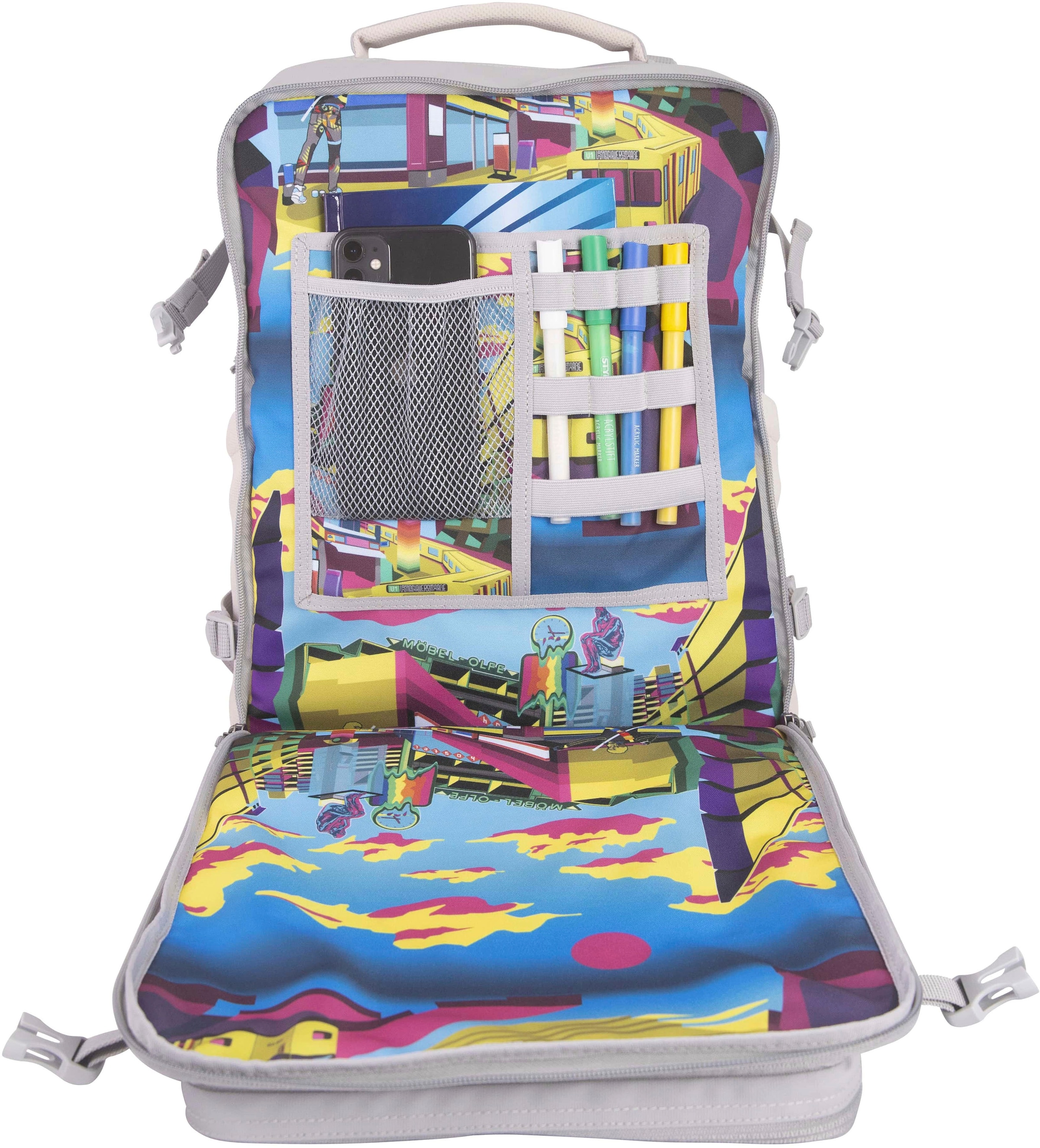 KATTBJØRN Schulrucksack »Classic, Urban Jungle«, mit Laptopfach; alle Innen- und Außenstoffe aus recyceltem PET