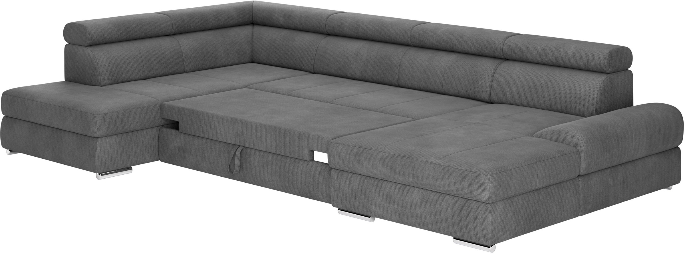 sit&more Wohnlandschaft »U-Form«, mit verstellbaren Kopfteilen, wahlweise mit Bettfunktion