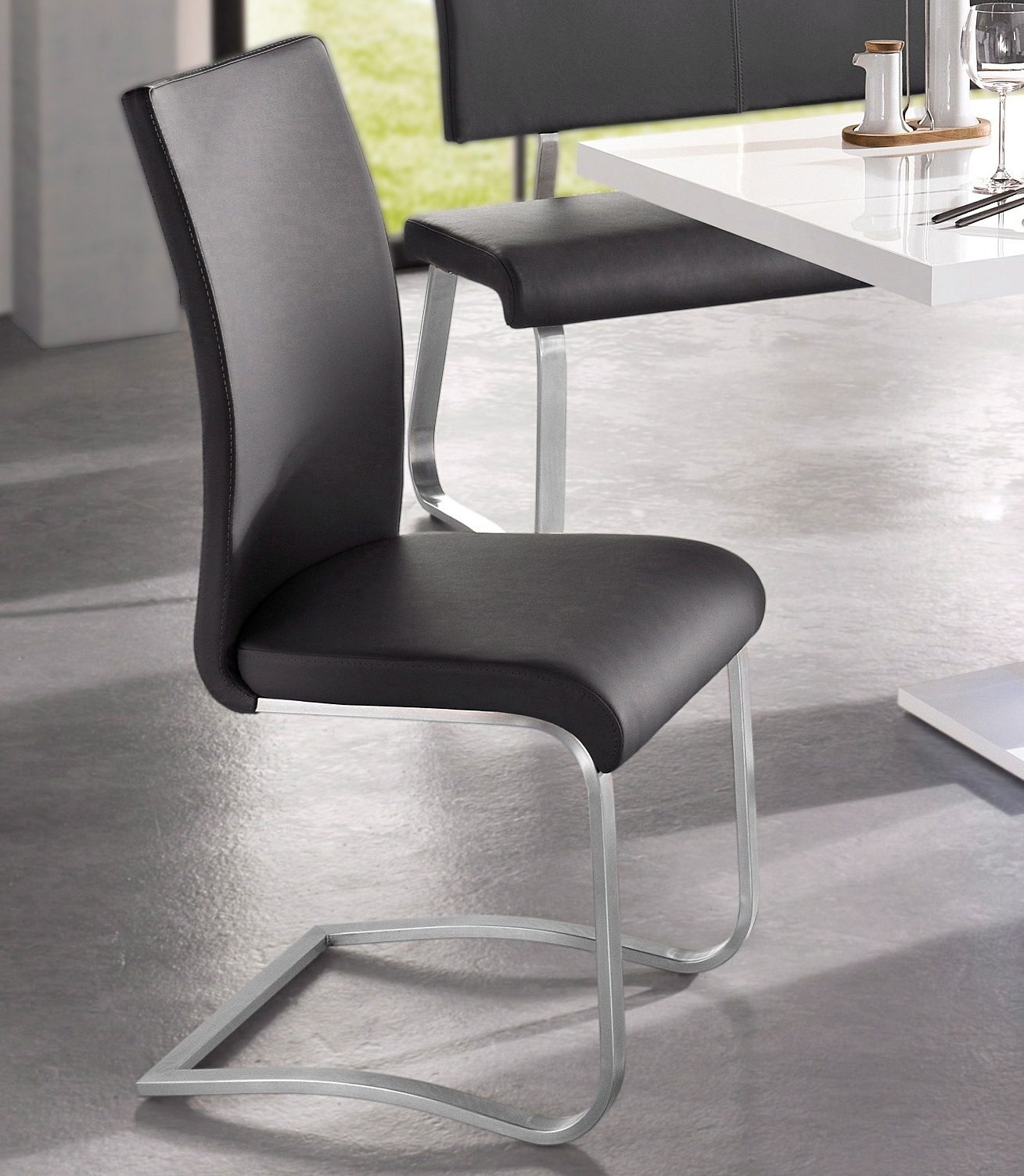 MCA furniture Freischwinger »Arco«, (Set), 2 St., Kunstleder, 2er-, 4er-, 6 günstig online kaufen