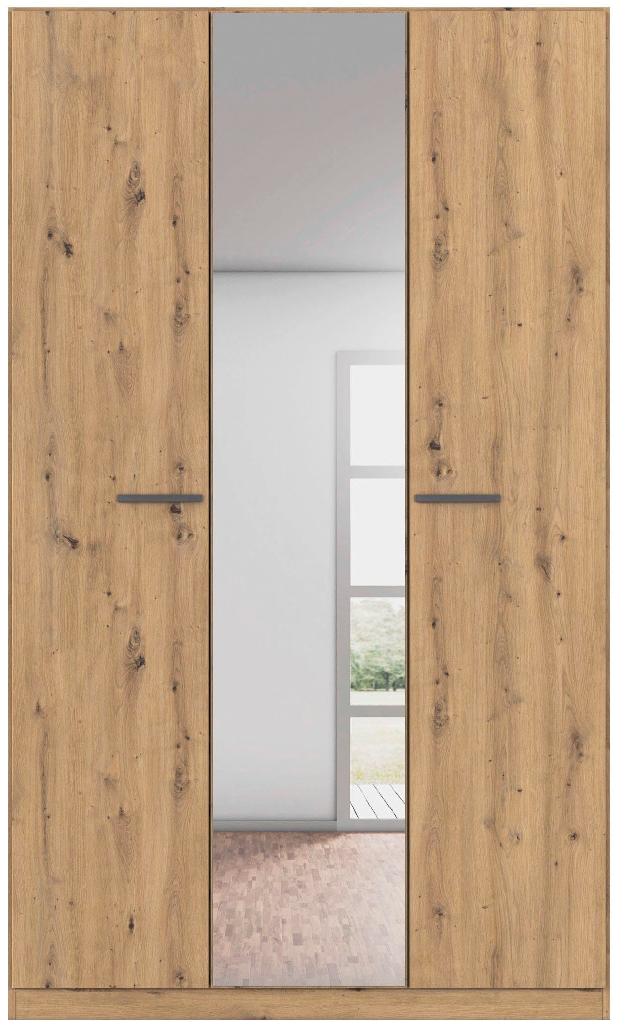rauch Drehtürenschrank »Kleiderschrank Schrank Garderobe TOPSELLER OTELI inkl. Inneneinteilung«, (erhältlich in Breiten 91-360 cm, ab Breite 136cm inkl. Innenschubladen), mit zusätzlichen Einlegeböden, optional mit Spiegel MADE IN GERMANY