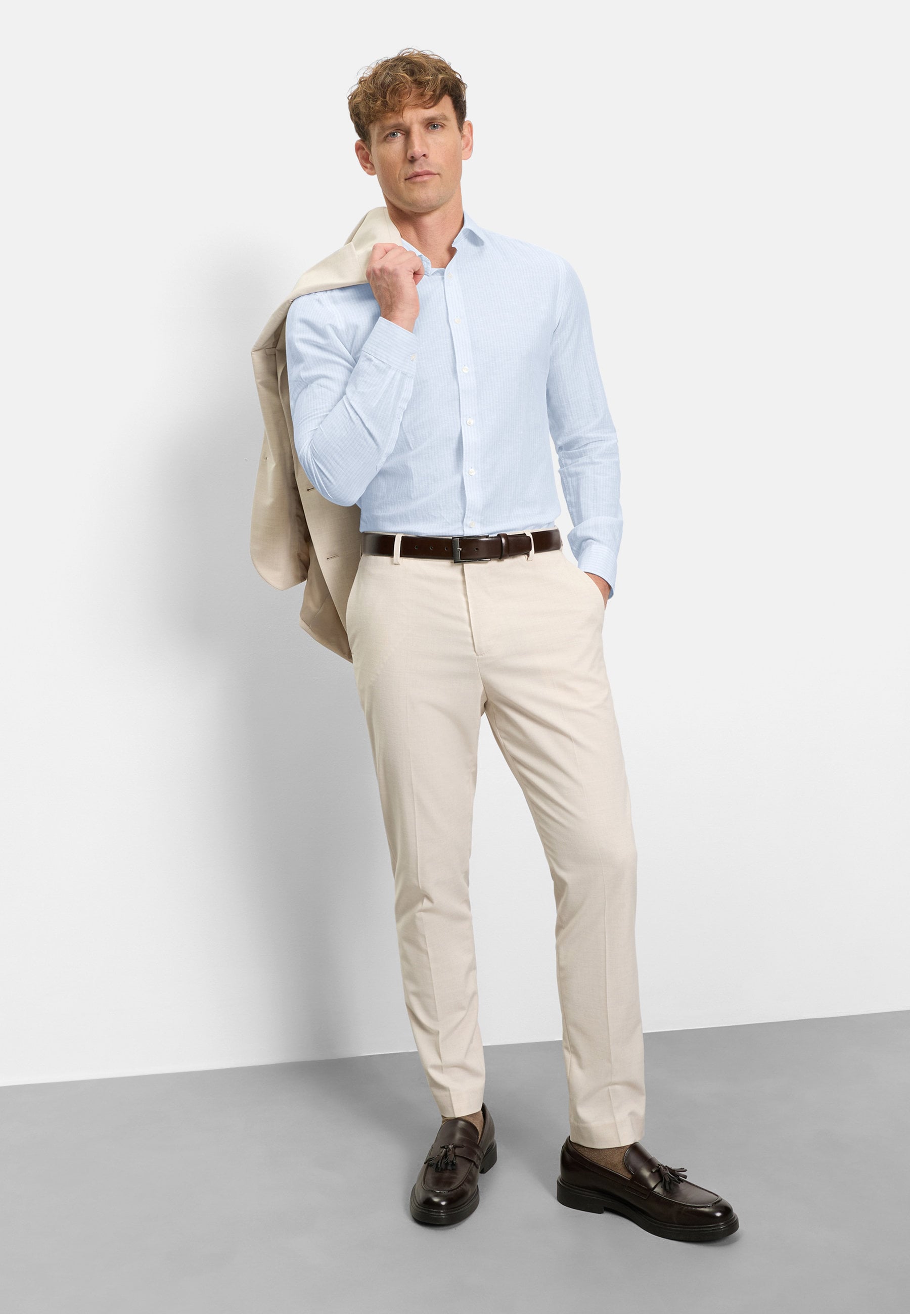 OLYMP Businesshemd »OLYMP Level Five garment washed, body fit, Kent«