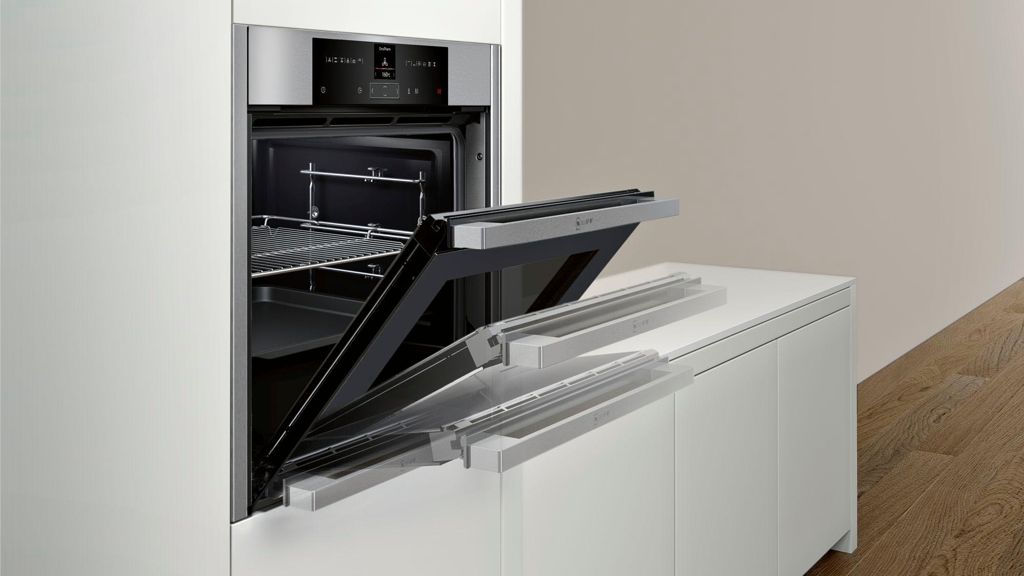 10. Bild von NEFF Backofen-Set »XB46TWIST«, B45CR20N0, mit Teleskopauszug nachrüstbar, EasyClean, Slide&Hide®, TFT-Display
