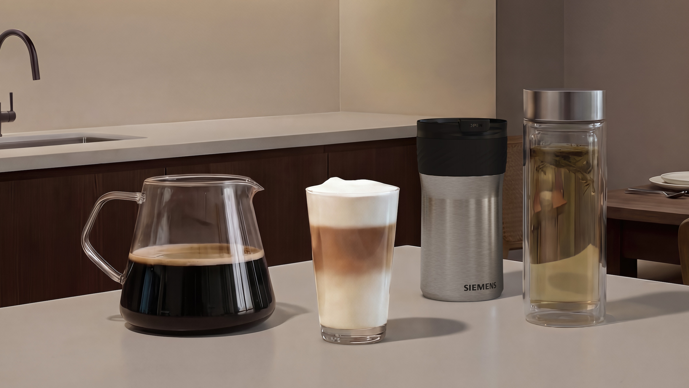 SIEMENS Kaffeevollautomat »EQ900 TQ923E43, 41 versch. Getränke, XL-Getränke, Doppeltassenfunktion« farbiges 6.8'' TFT-Display, individuelle Aromaeinstellung, Edelstahl
