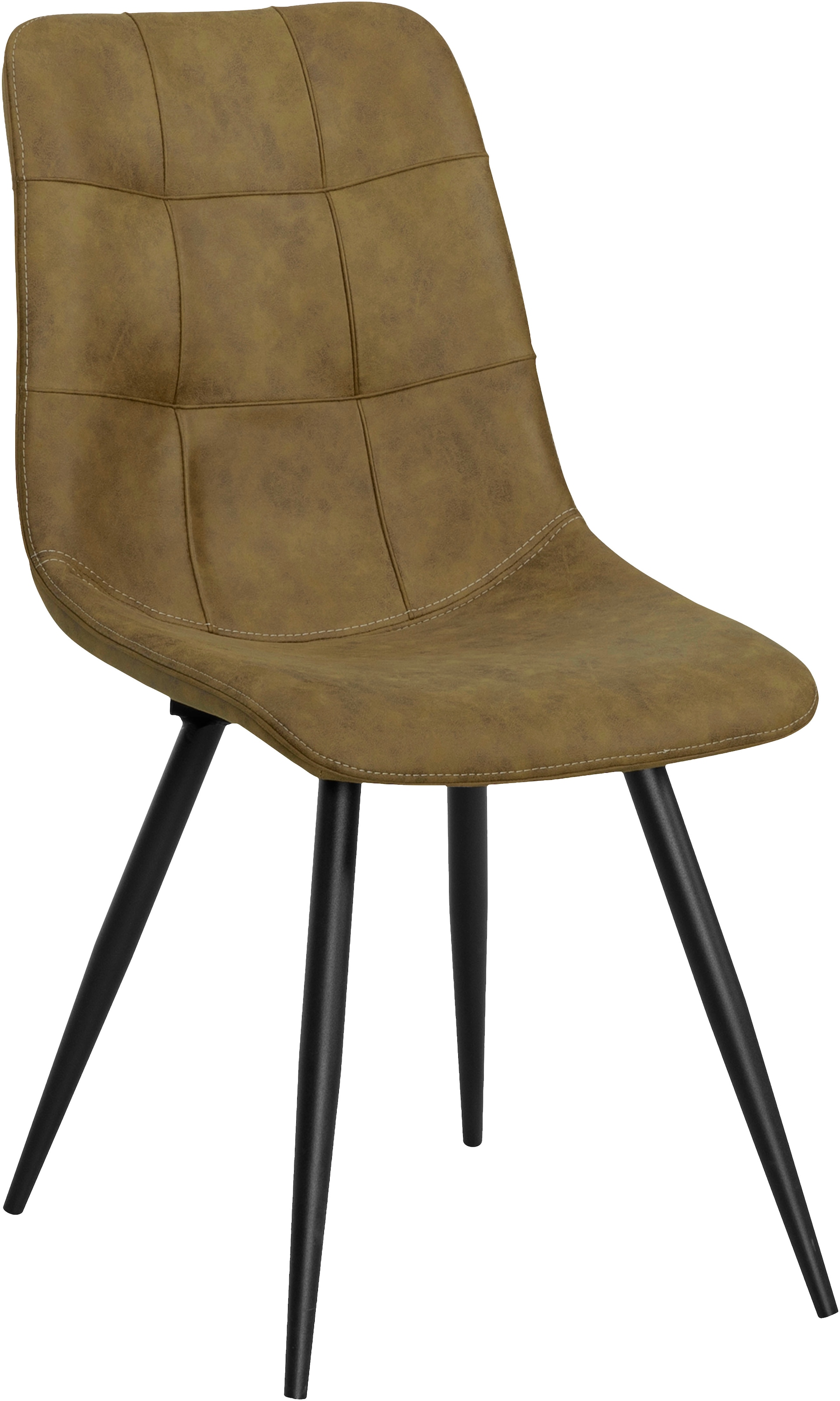 OMG Design Esszimmerstuhl »Peak«, (Set), 1 St., Stoff, moderne Sitzschale in Microfaser Lederoptik