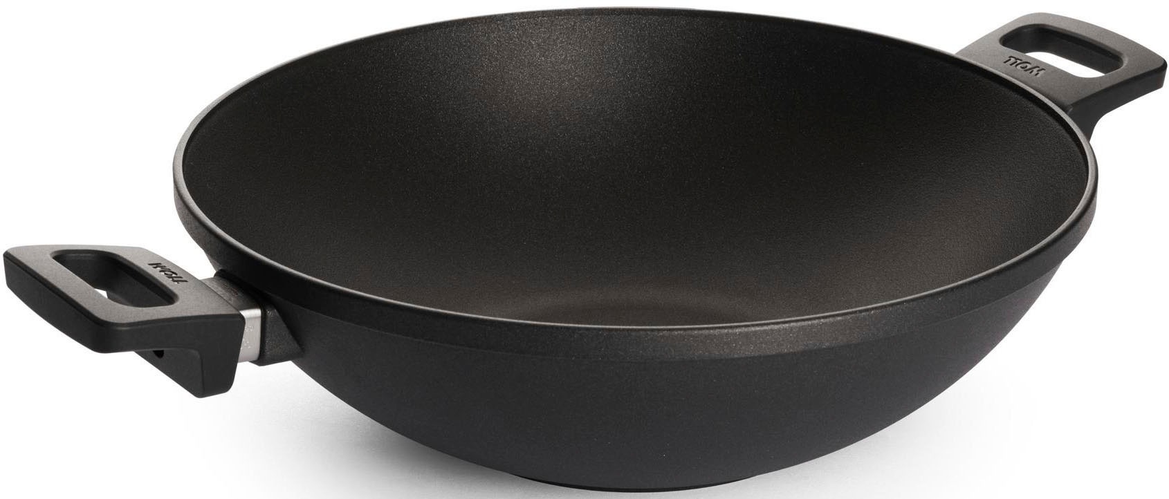 WOLL MADE IN GERMANY Wok »Nowo«, Aluminiumguss, (1 tlg.), von Hand gegossen, Ø 32 cm, Made in Germany