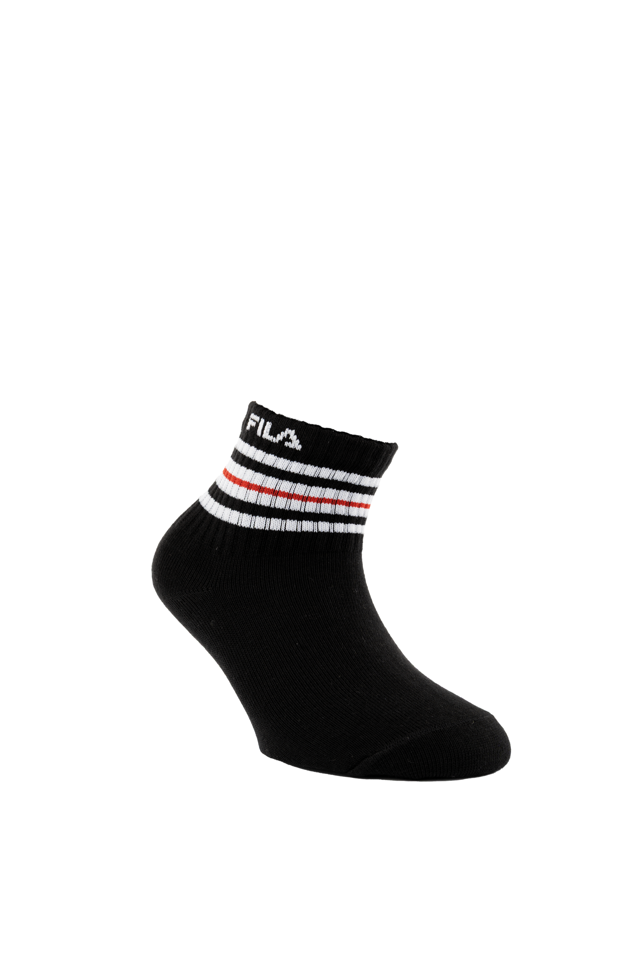 Fila Kurzsocken 6 Paar,  Cotton-Mix, mit Rippenbündchen