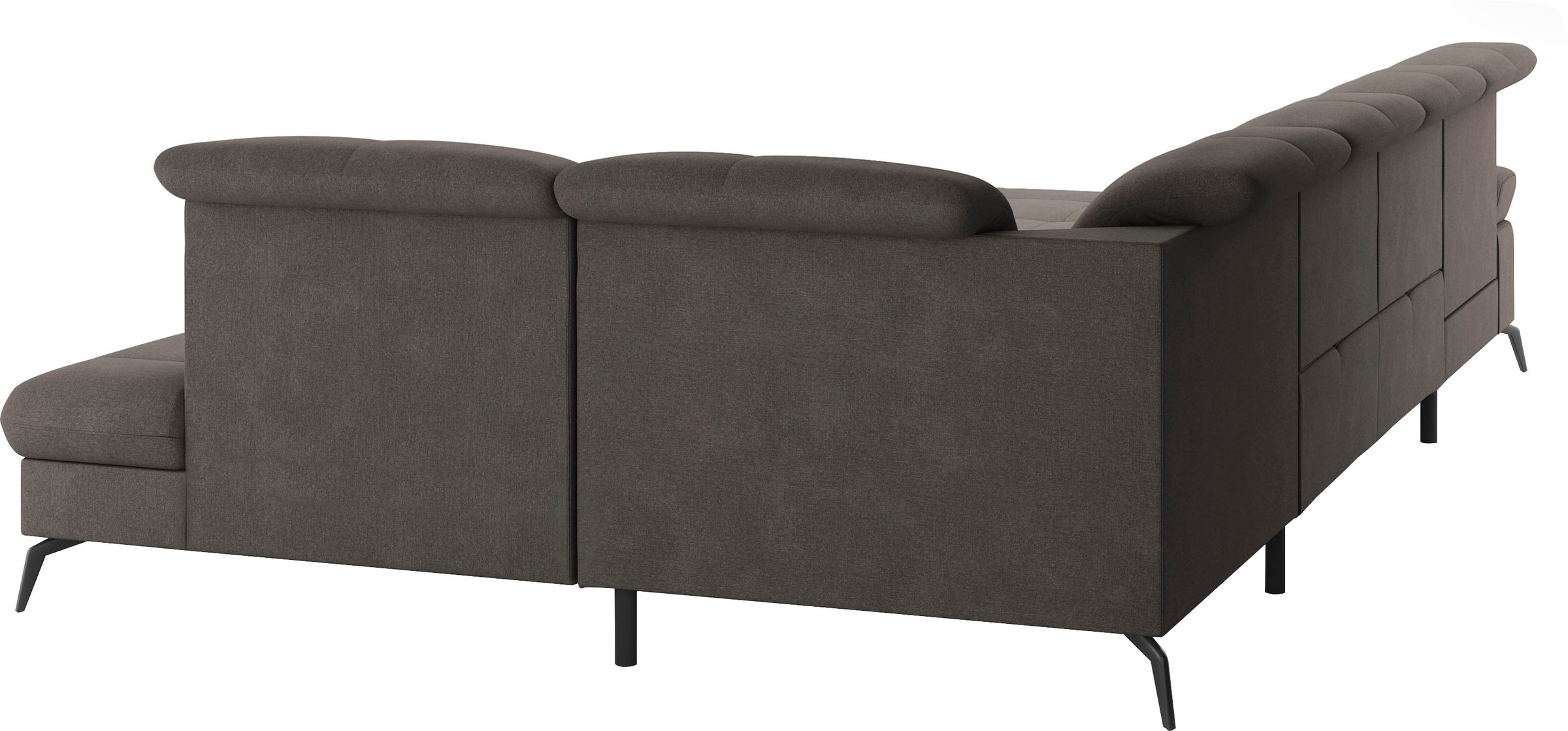 sit&more Wohnlandschaft »Amica, U-Form, inkl. Sitztiefenverstellung und Armteilverstellung«, wahlweise mit Kopfteilverstellung, Bettfunktion und Bettkasten