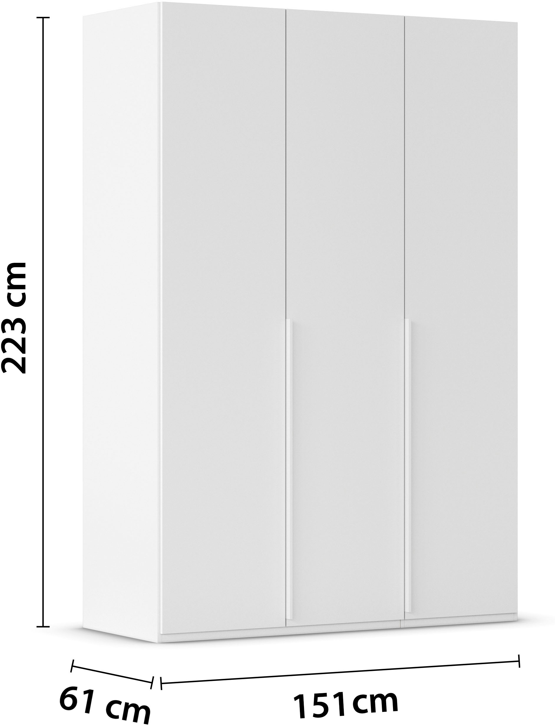 LeGer Home by Lena Gercke Kleiderschrank »Schrank Garderobe Ankleide Schlafzimmer Flur Serina«, (in 3 verschiedenen Ausstattungen BASIC/CLASSIC/PREMIUM), in 6 Breiten (101 - 401 cm) mit Front Glas oder Dekor MADE IN GERMANY