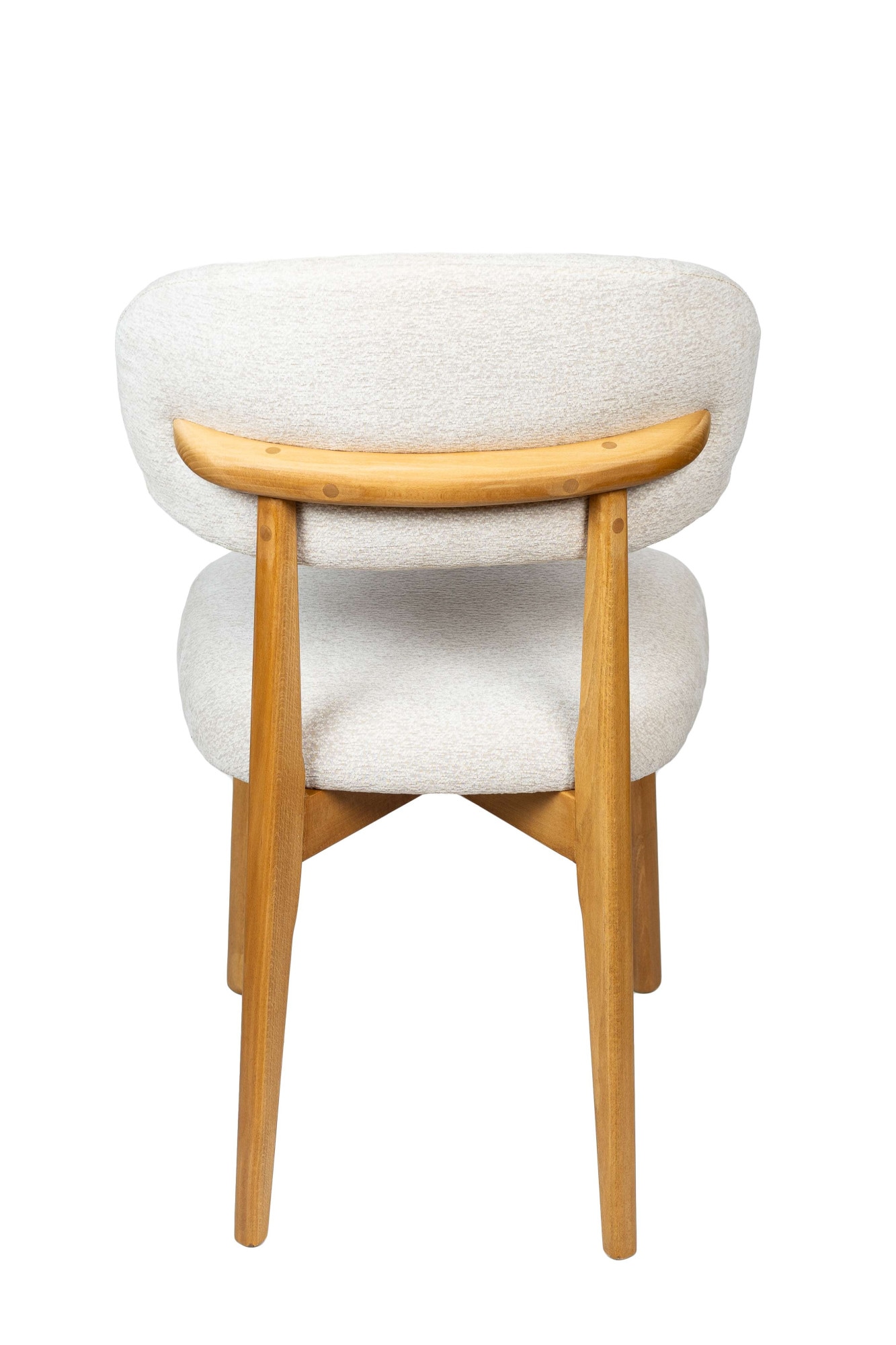 Home affaire Esszimmerstuhl »Nomo Polsterstuhl, Küchenstuhl, 4-Fußstuhl« () 2 Stk.Chenille, Massivholzbeine, Retro