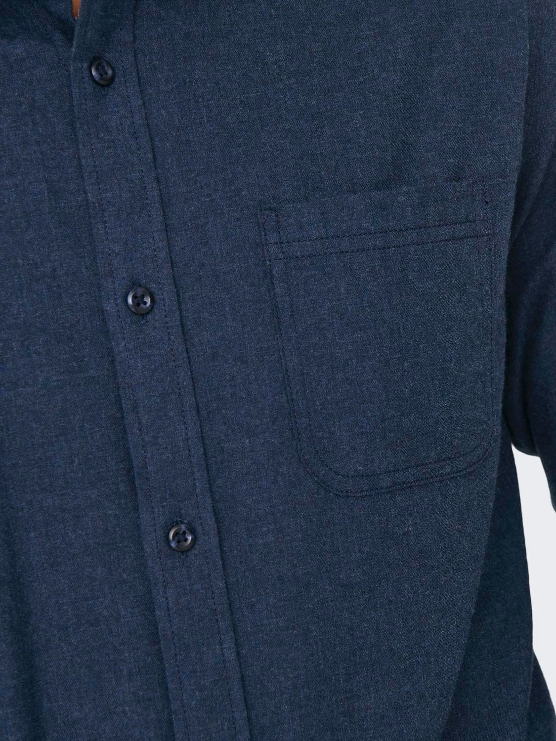 ONLY & SONS Langarmhemd »ONSROAD LIFE REG MELANGE LS SHIRT NOOS«