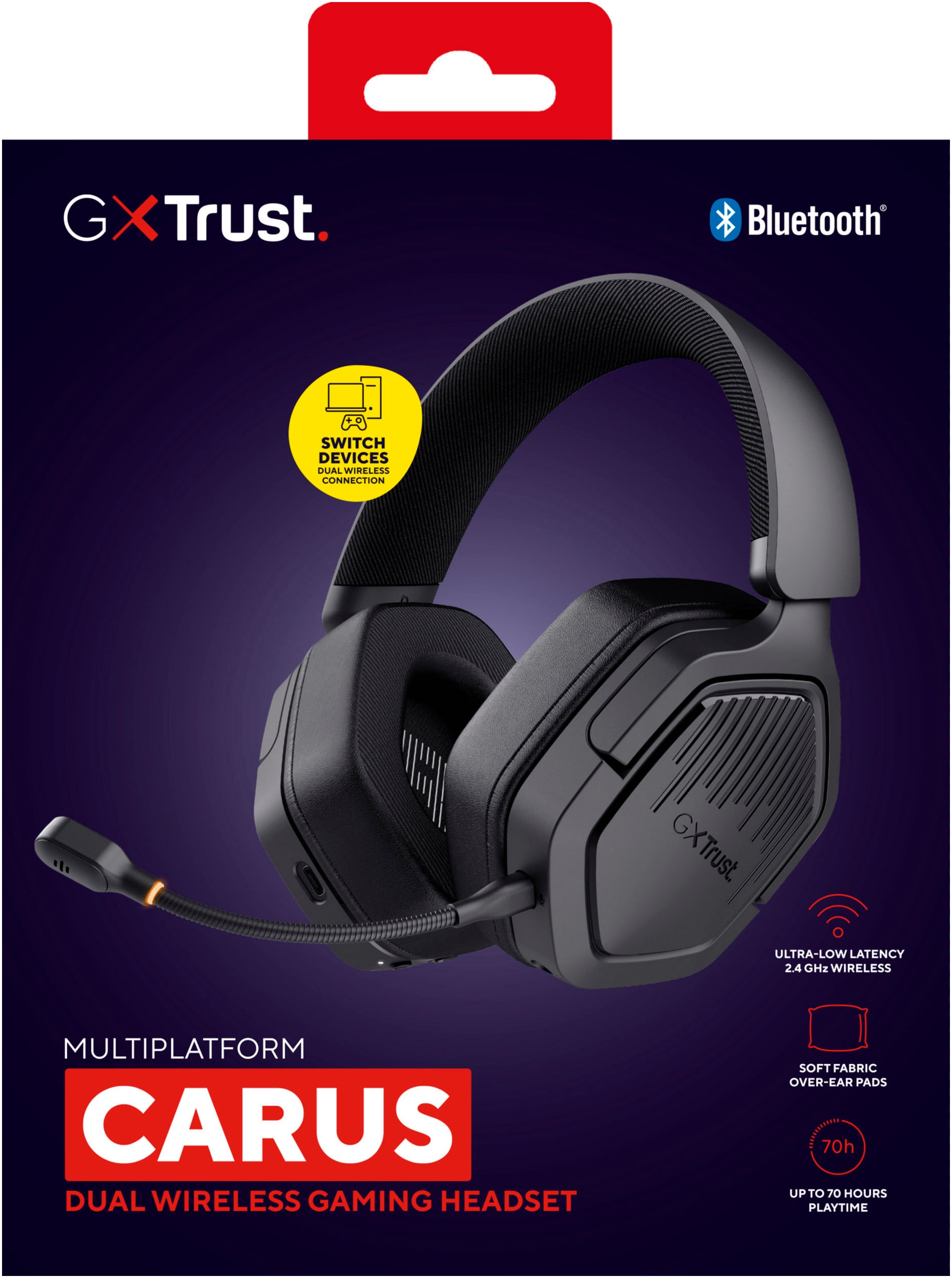 Trust Gaming-Headset »GXT 493 Carus«, Bluetooth